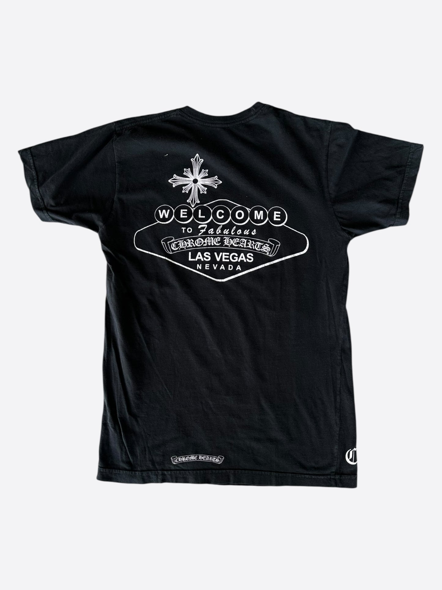Chrome Hearts Black & White Welcome To Las Vegas T-Shirt