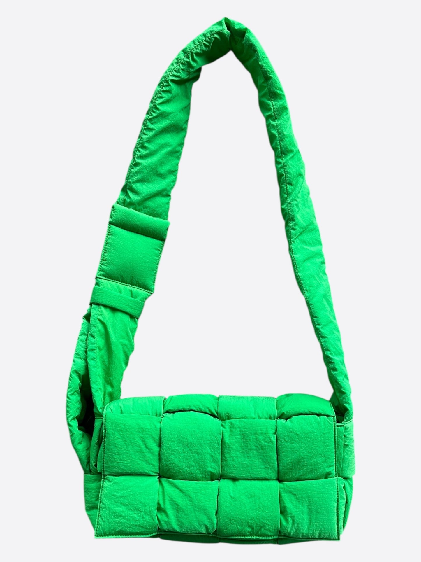 Bottega Veneta Green Padded Tech Cassette Bag