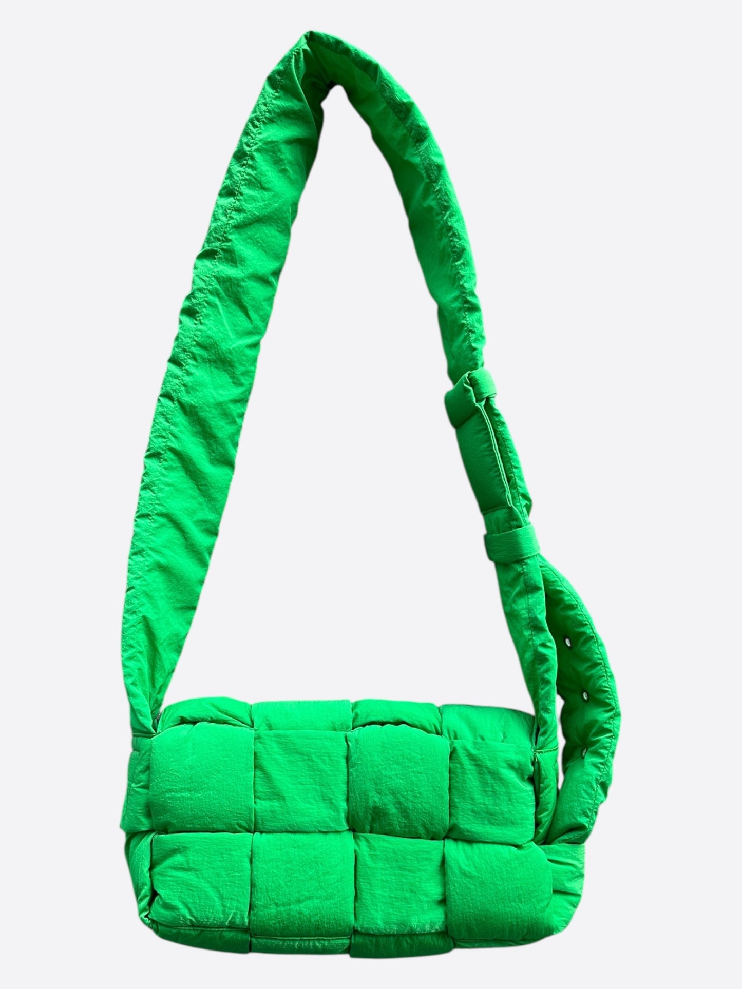 Bottega Veneta Green Padded Tech Cassette Bag