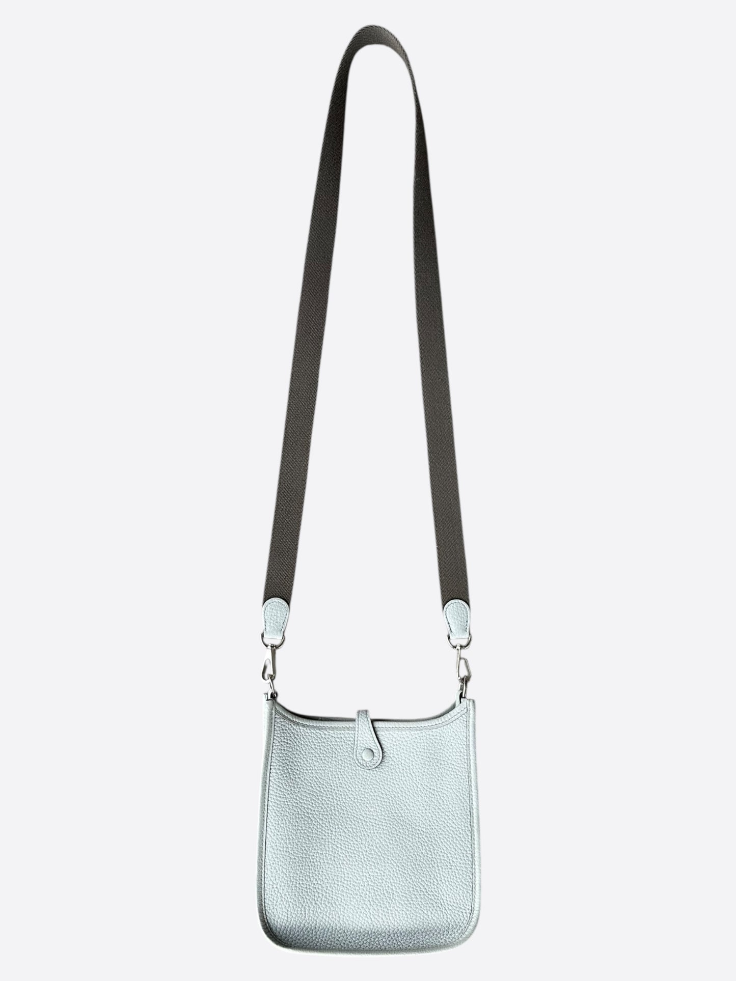 Hermes Bleu Pale Etain Taurillon Evelyn TPM