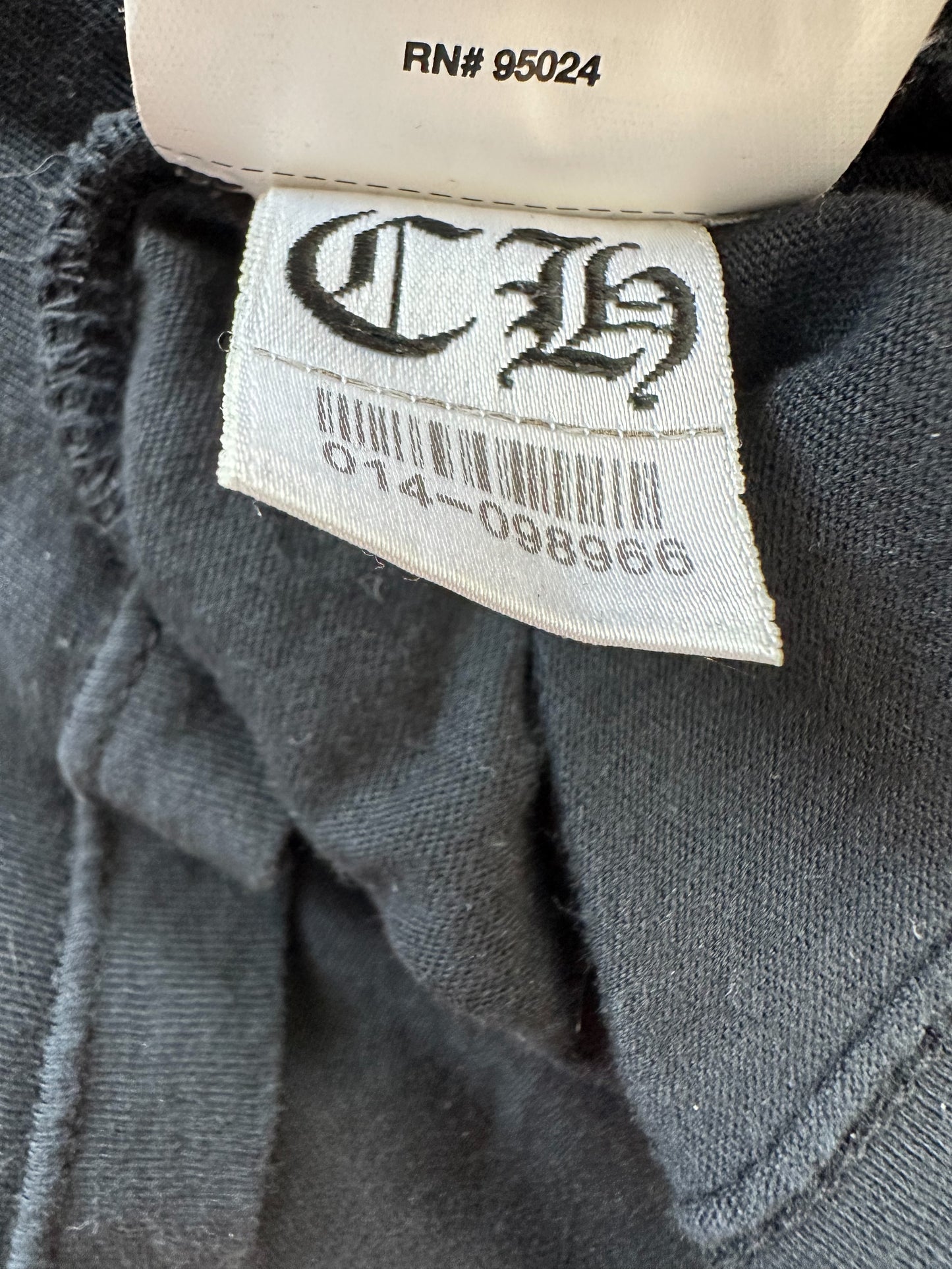 Chrome Hearts Black Large Cross Logo Longsleeve