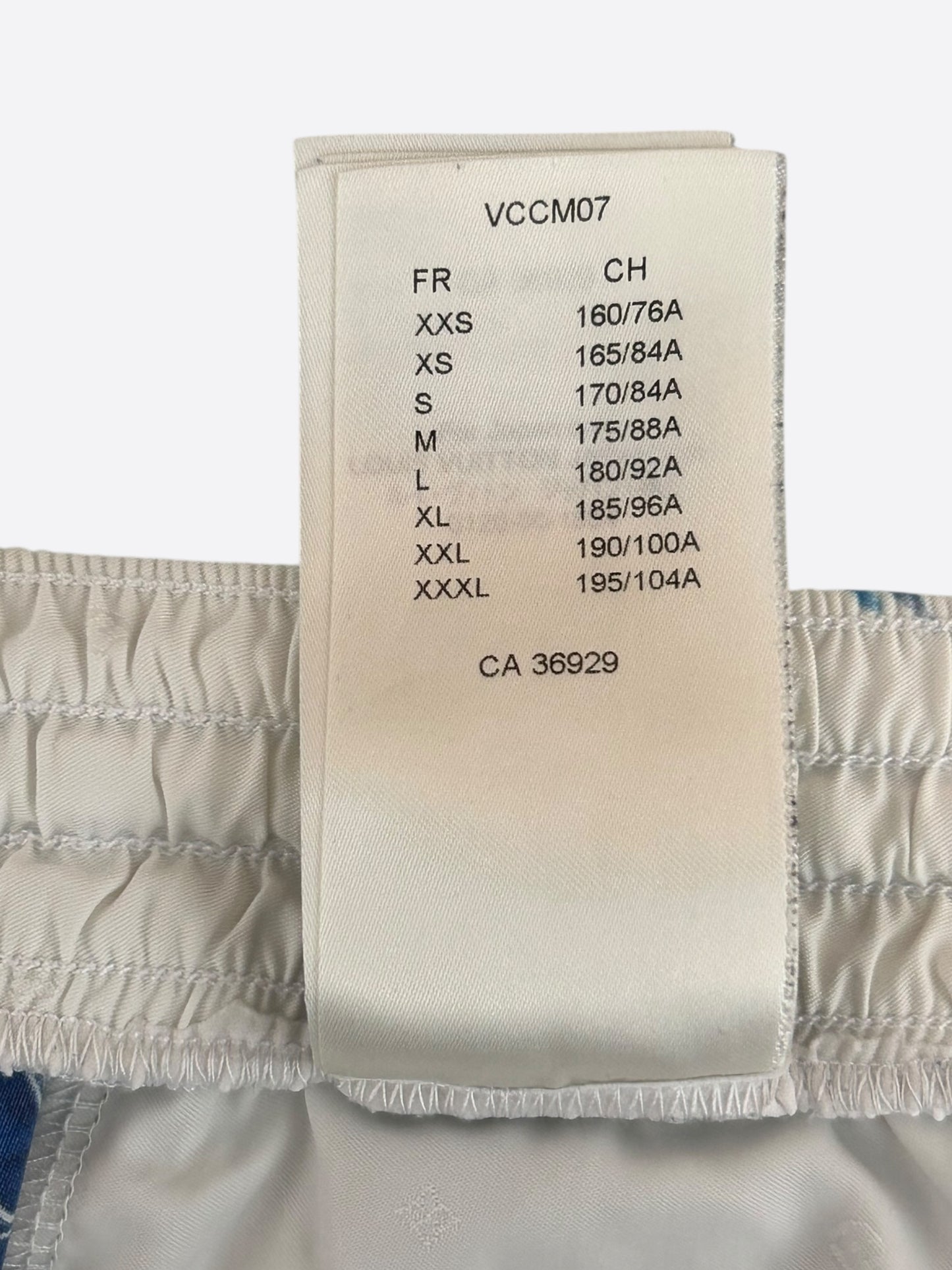 Louis Vuitton Blue Bleached Bandana Monogram Swim Shorts