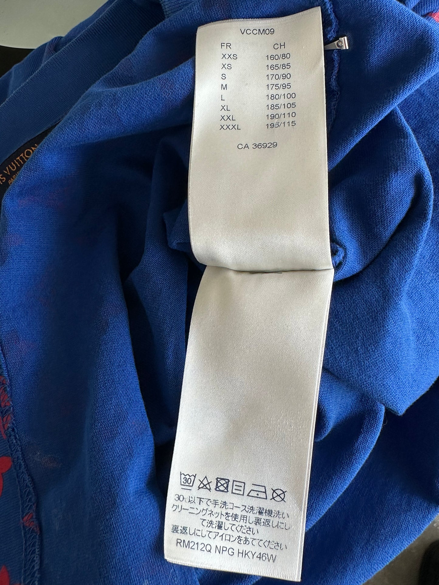 Louis Vuitton Blue & Red Monogram Gradient T-Shirt