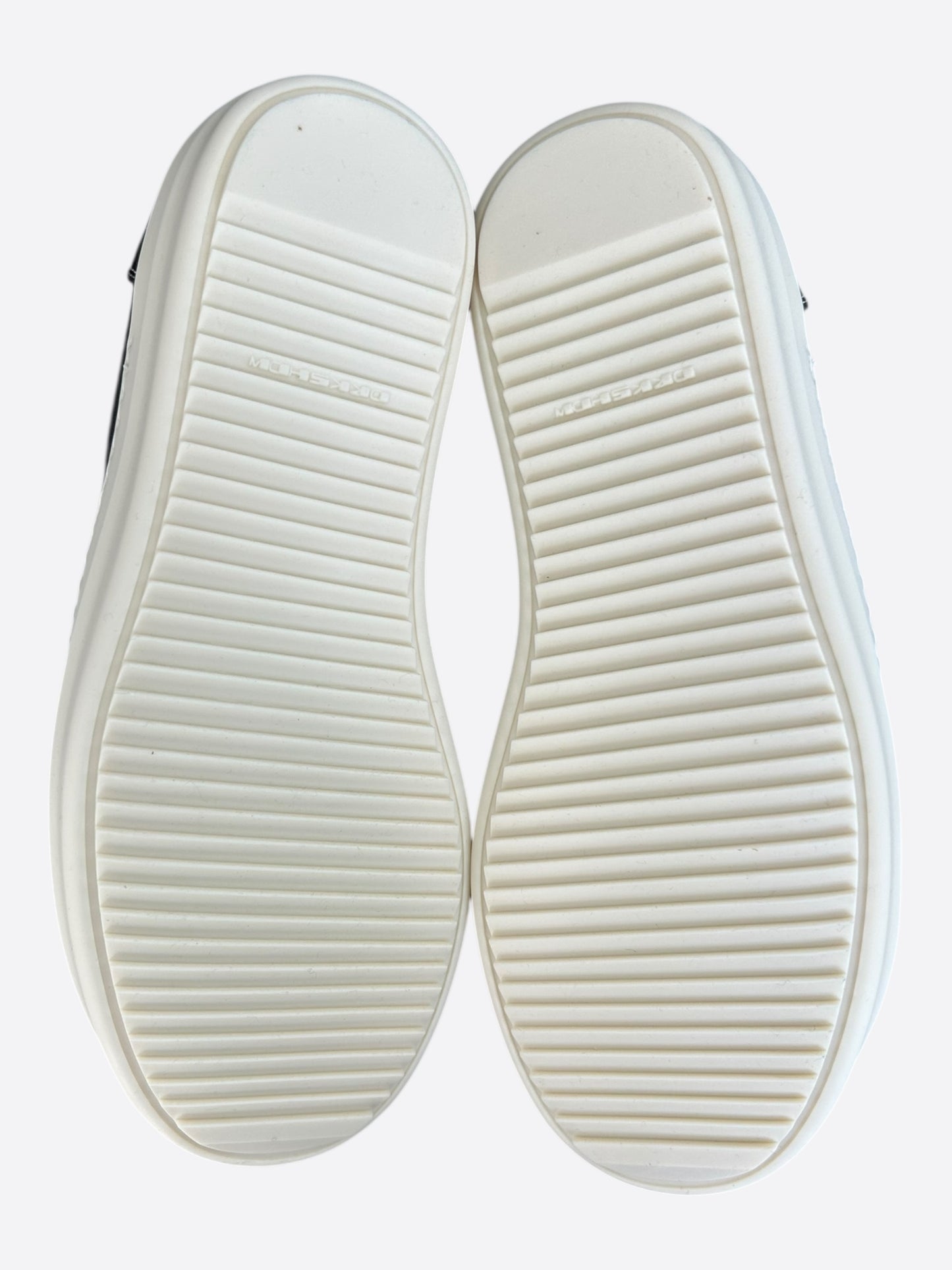 Rick Owens Brown & White Vintage Low Top Sneakers