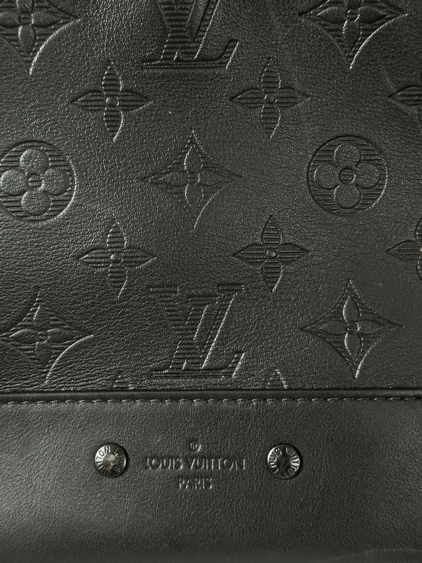 Louis Vuitton Black Shadow Monogram Racer Backpack