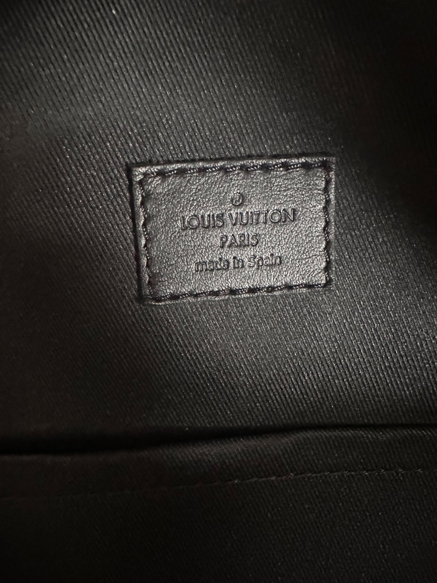 Louis Vuitton Black Shadow Monogram Racer Backpack