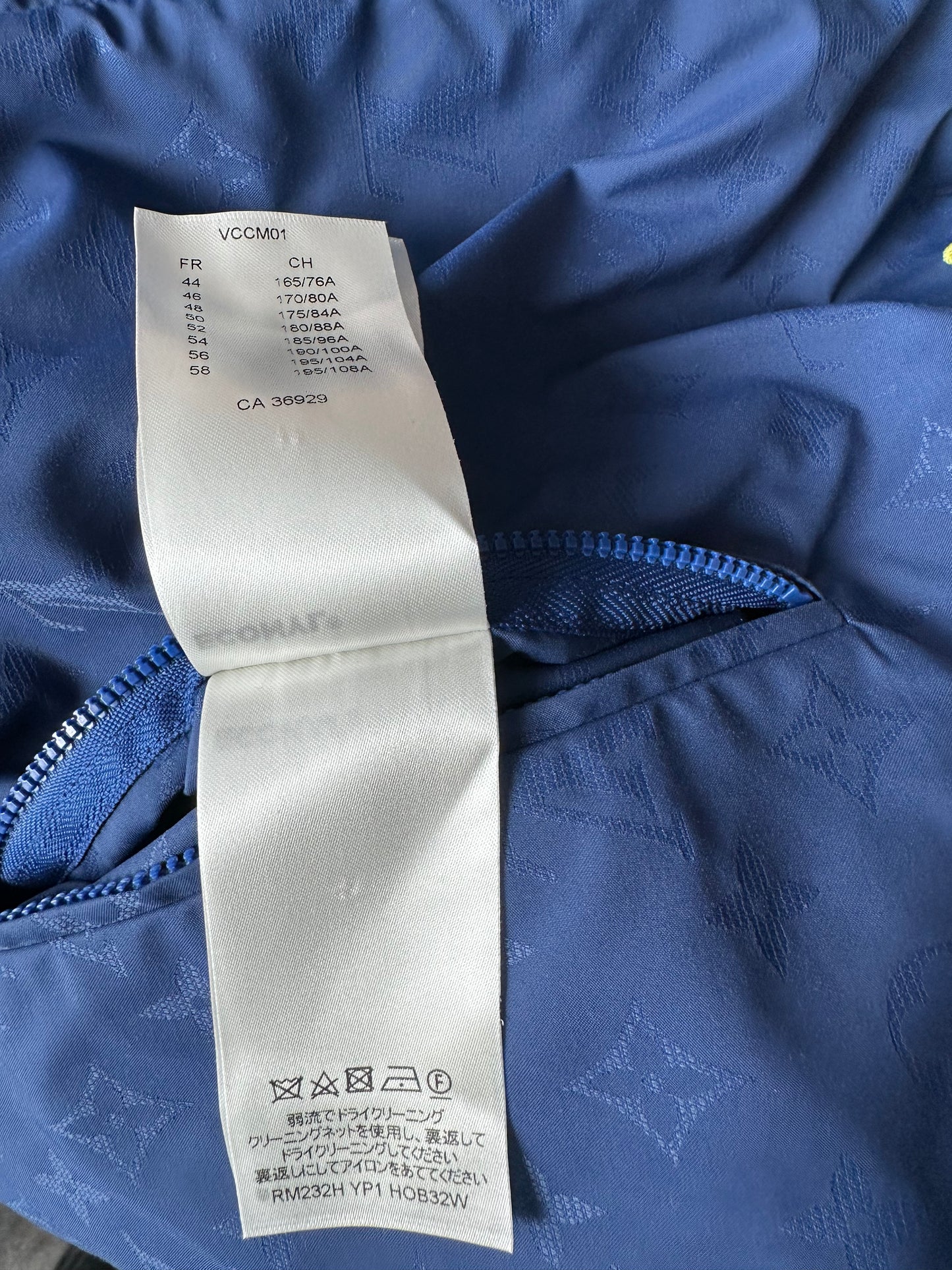 Louis Vuitton Yayoi Kusama Blue Monogram Windbreaker