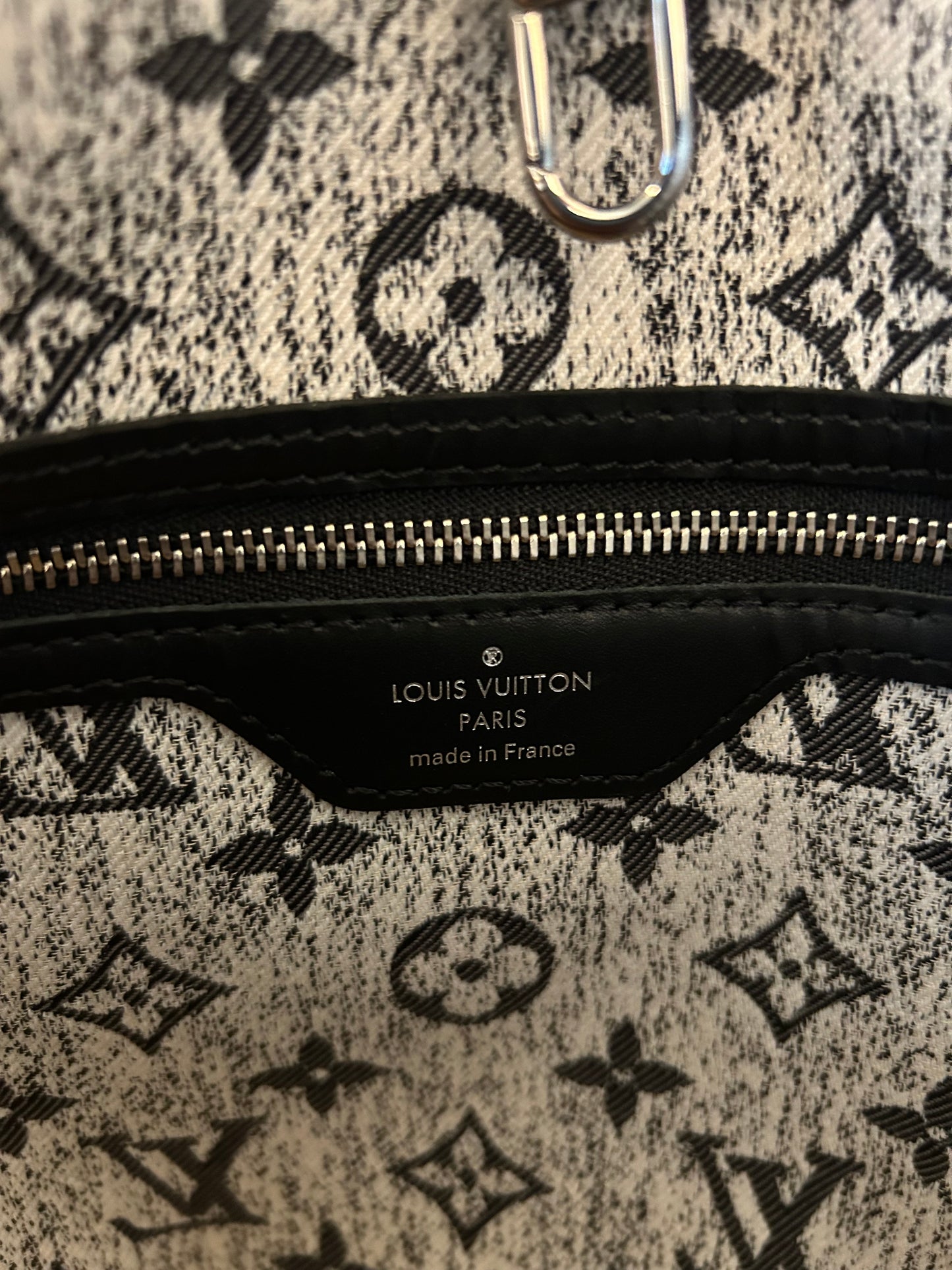 Louis Vuitton Denim Grey & White Neverfull MM