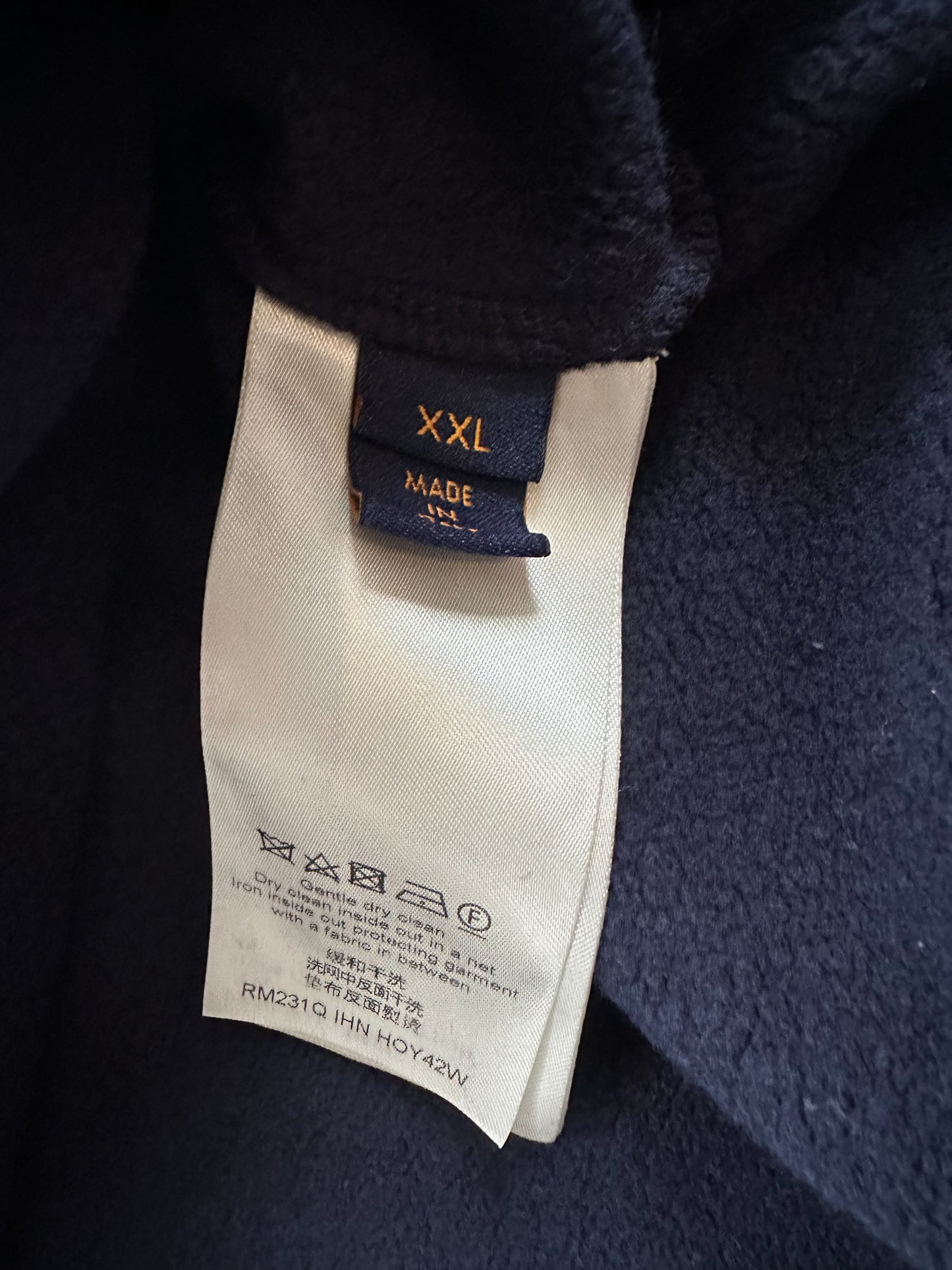 Louis Vuitton Navy Tuffetage Print Sweater