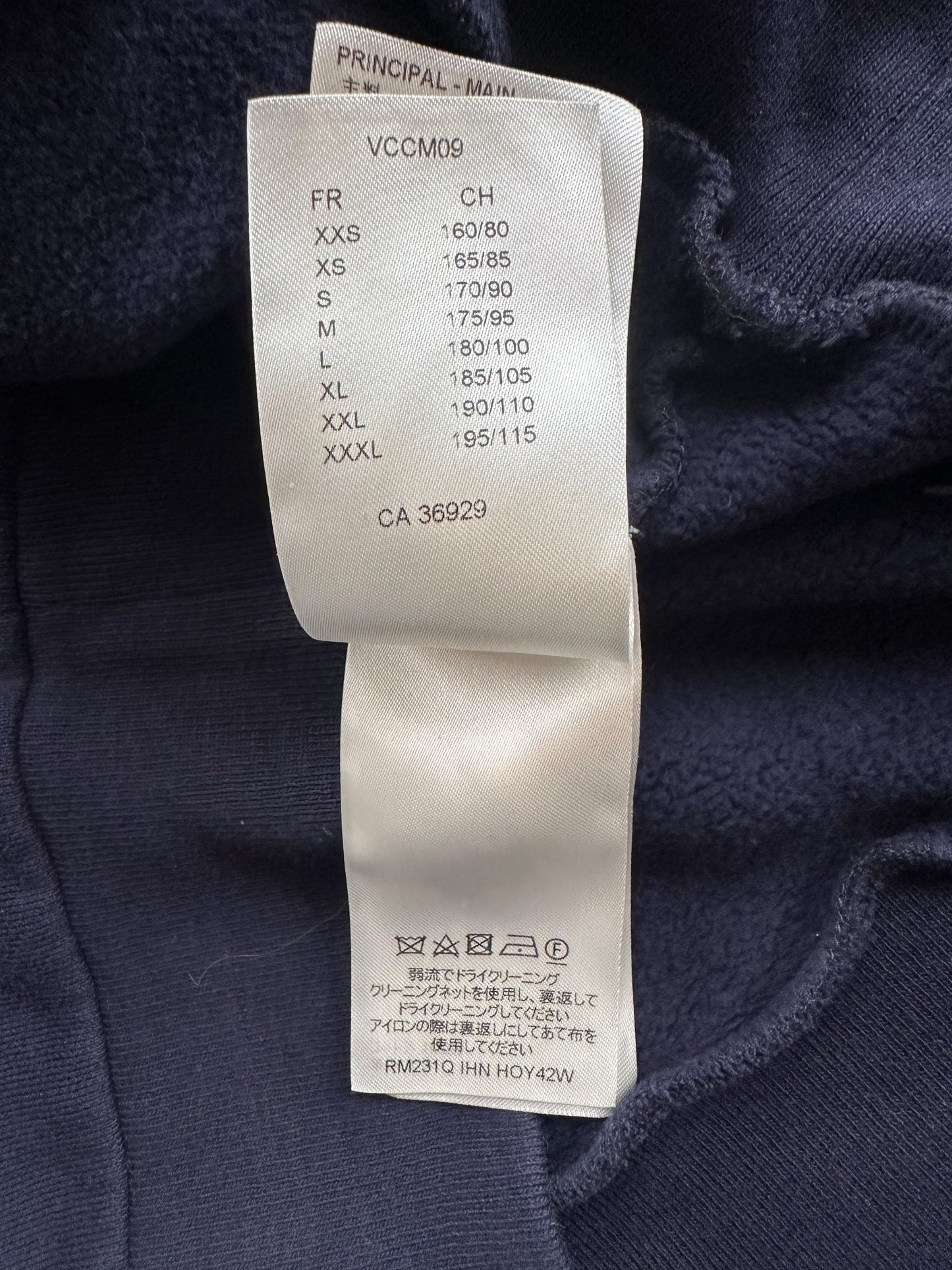 Louis Vuitton Navy Tuffetage Print Sweater