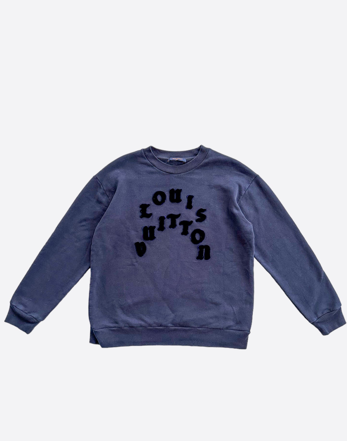 Louis Vuitton Navy Tuffetage Print Sweater
