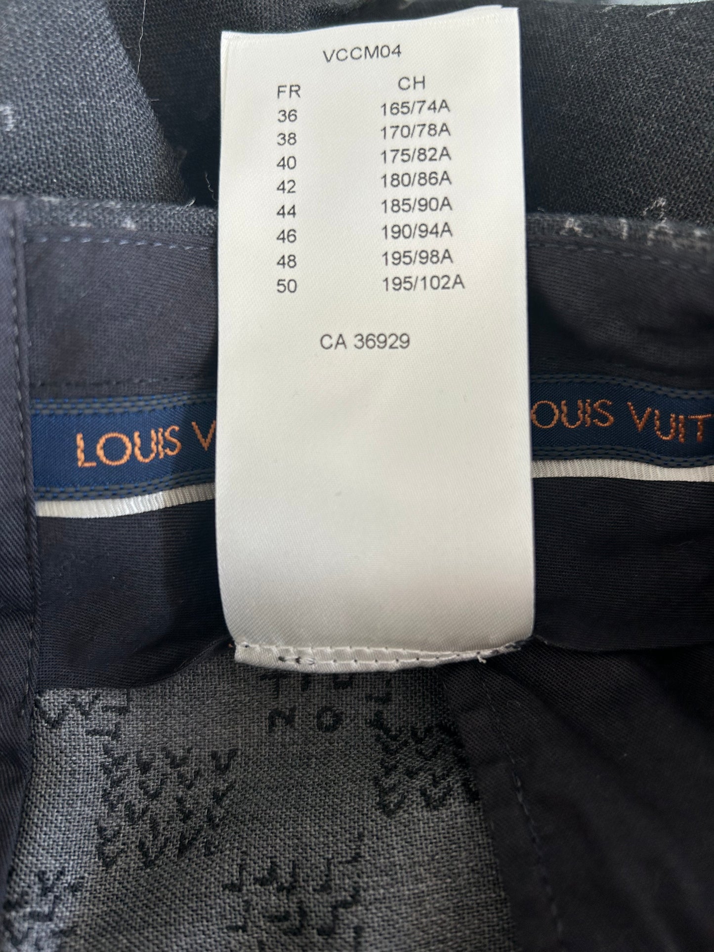 Louis Vuitton Grey & White LV Spread Trousers