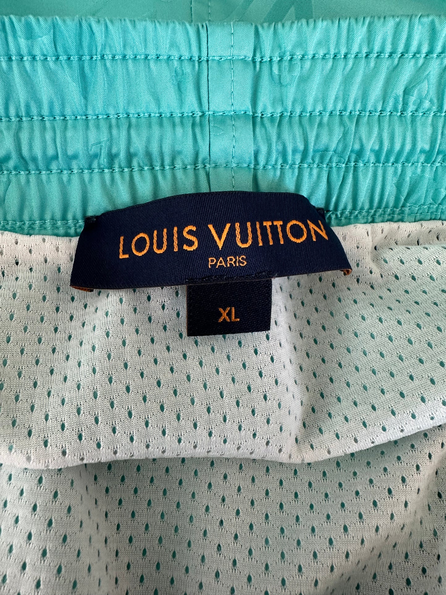 Louis Vuitton Turquoise Monogram Swim Shorts