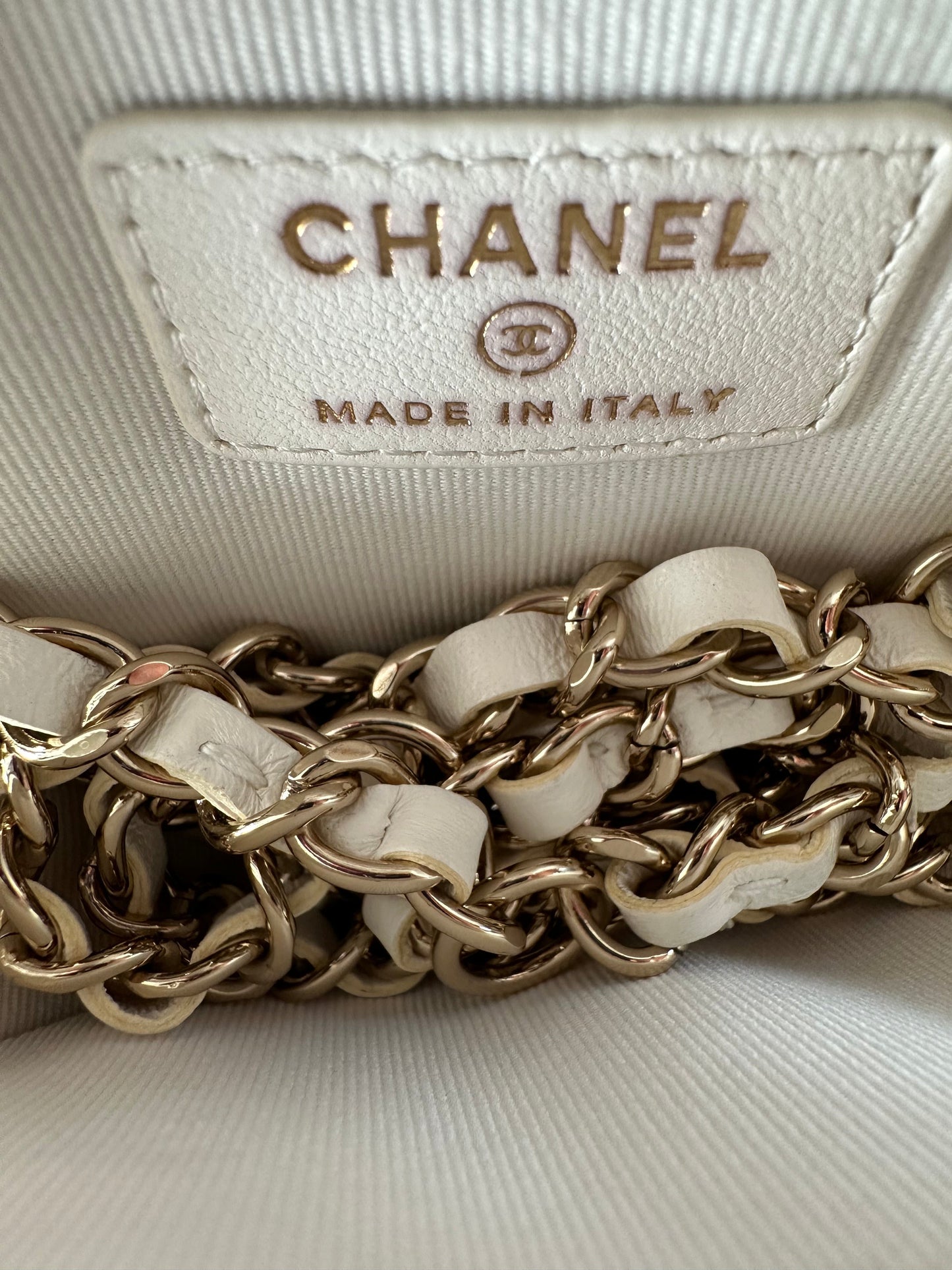 Chanel White Melody Bag