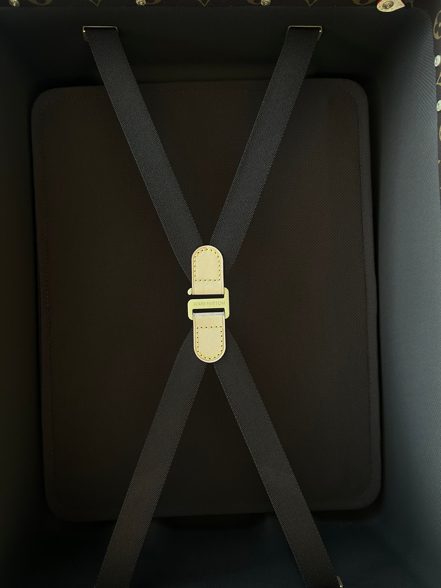 Louis Vuitton Brown Monogram Rolling Trunk 55