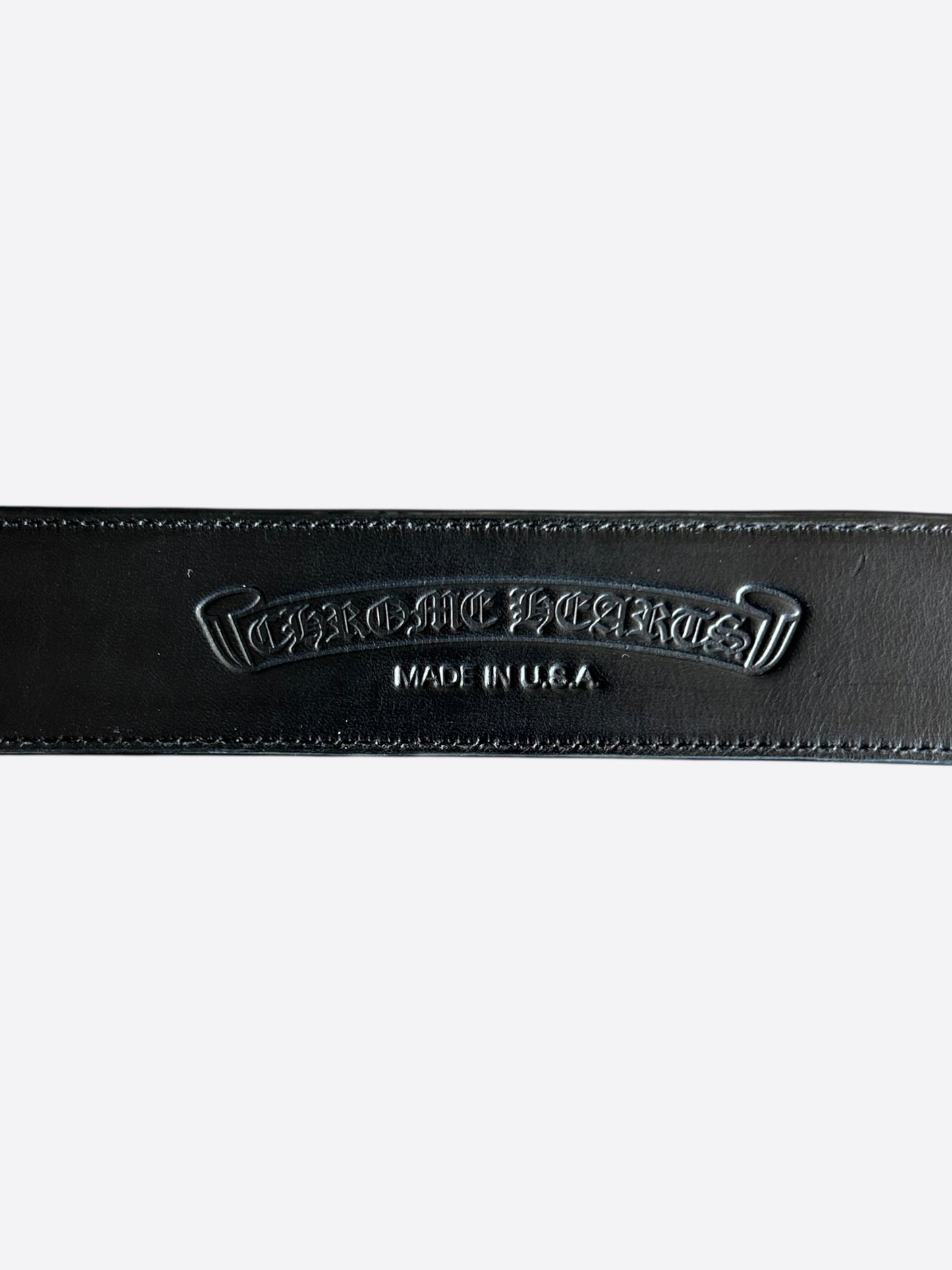Chrome Hearts Black & Silver Oval Cross Belt