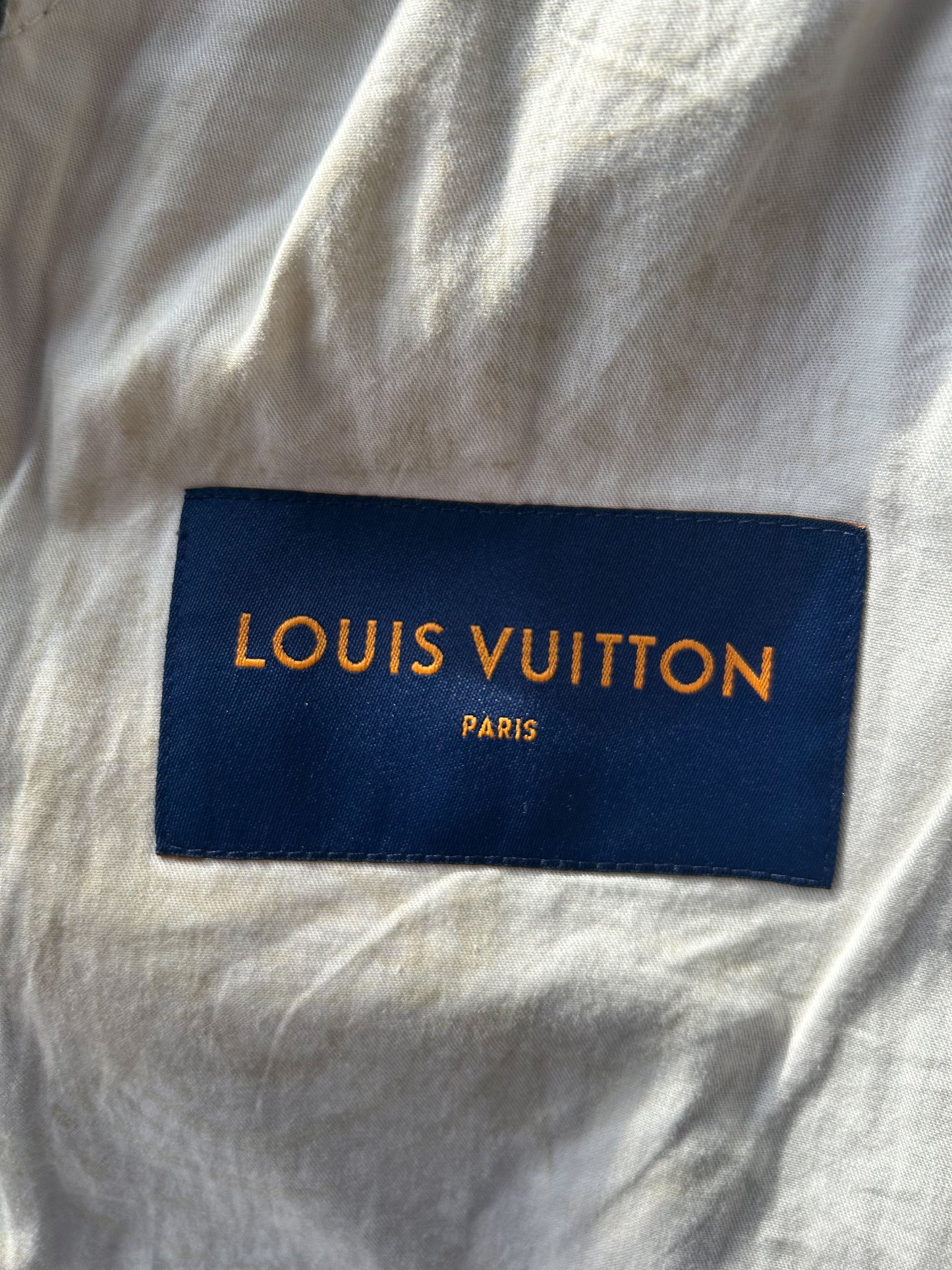 Louis Vuitton Green Monogram Shearling Workwear Jacket