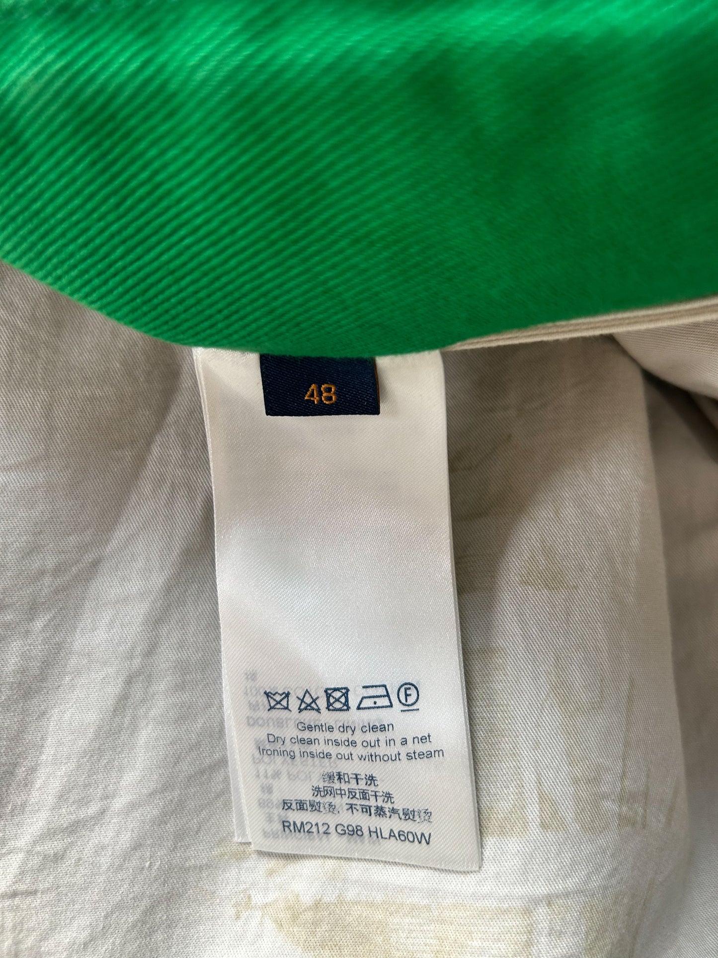 Louis Vuitton Green Monogram Shearling Workwear Jacket