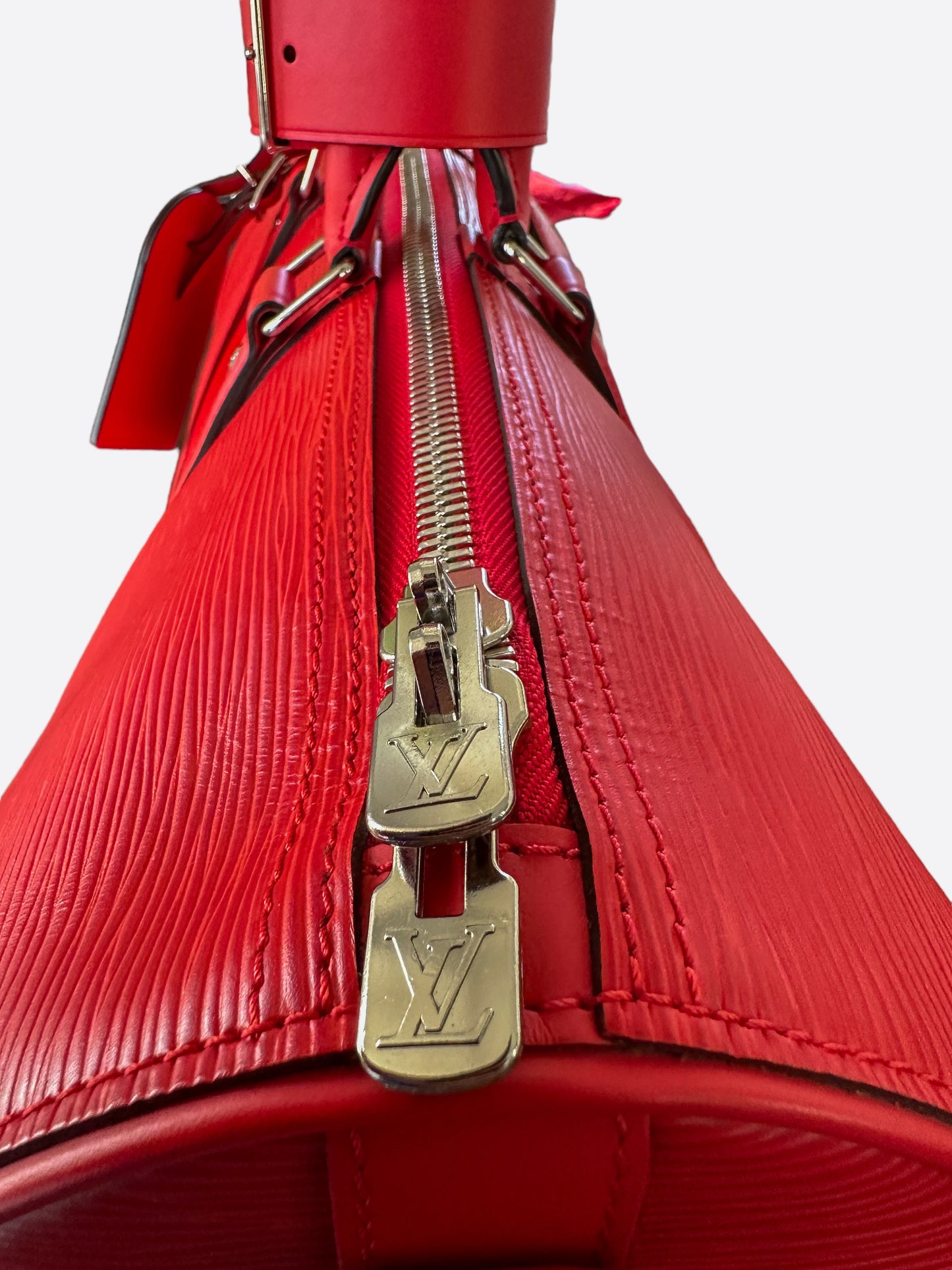 Louis Vuitton Supreme Red EPI Leather Keepall 45