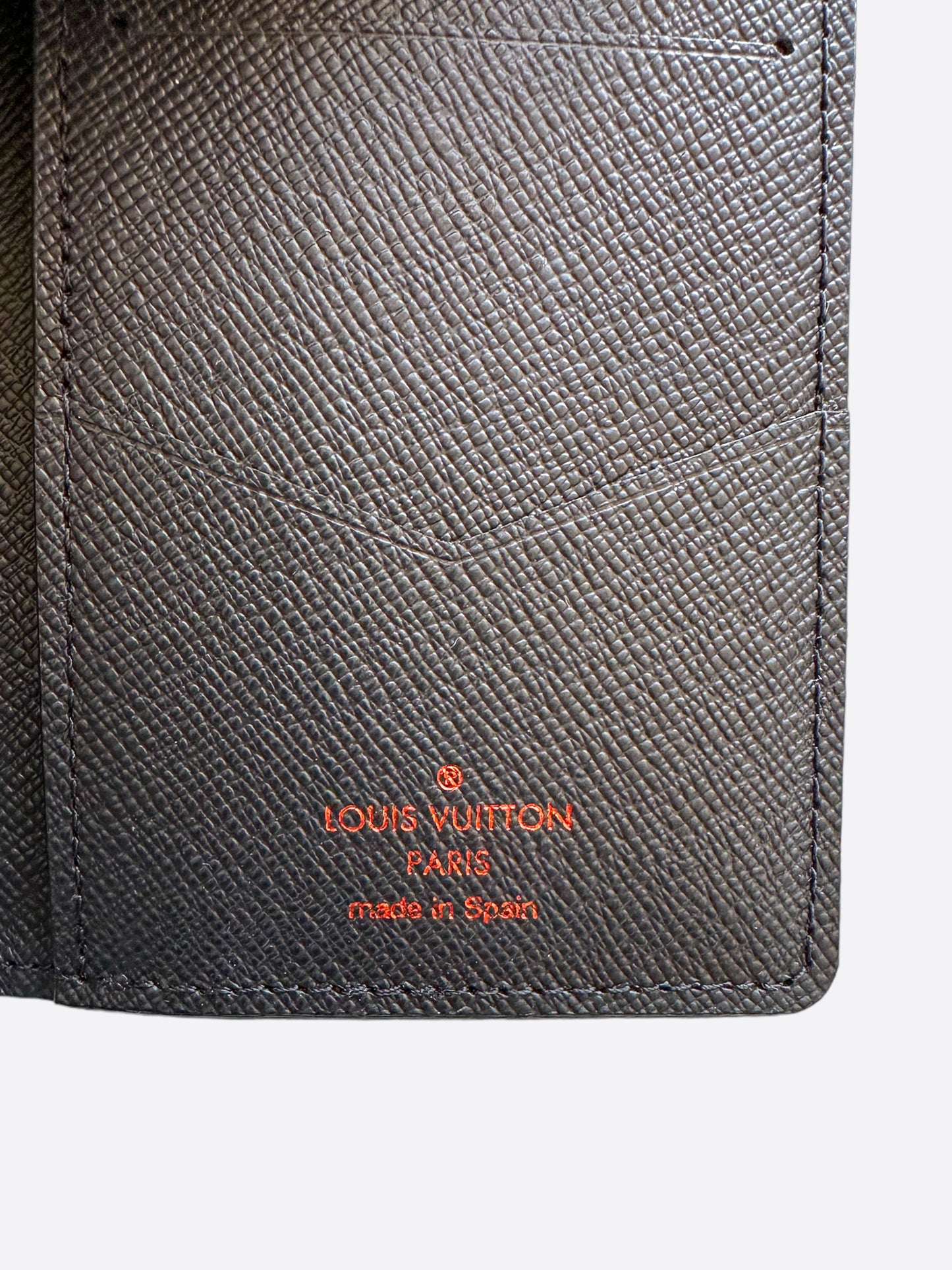 Louis Vuitton Navy Monogram Upside Down Logo Pocket Organizer