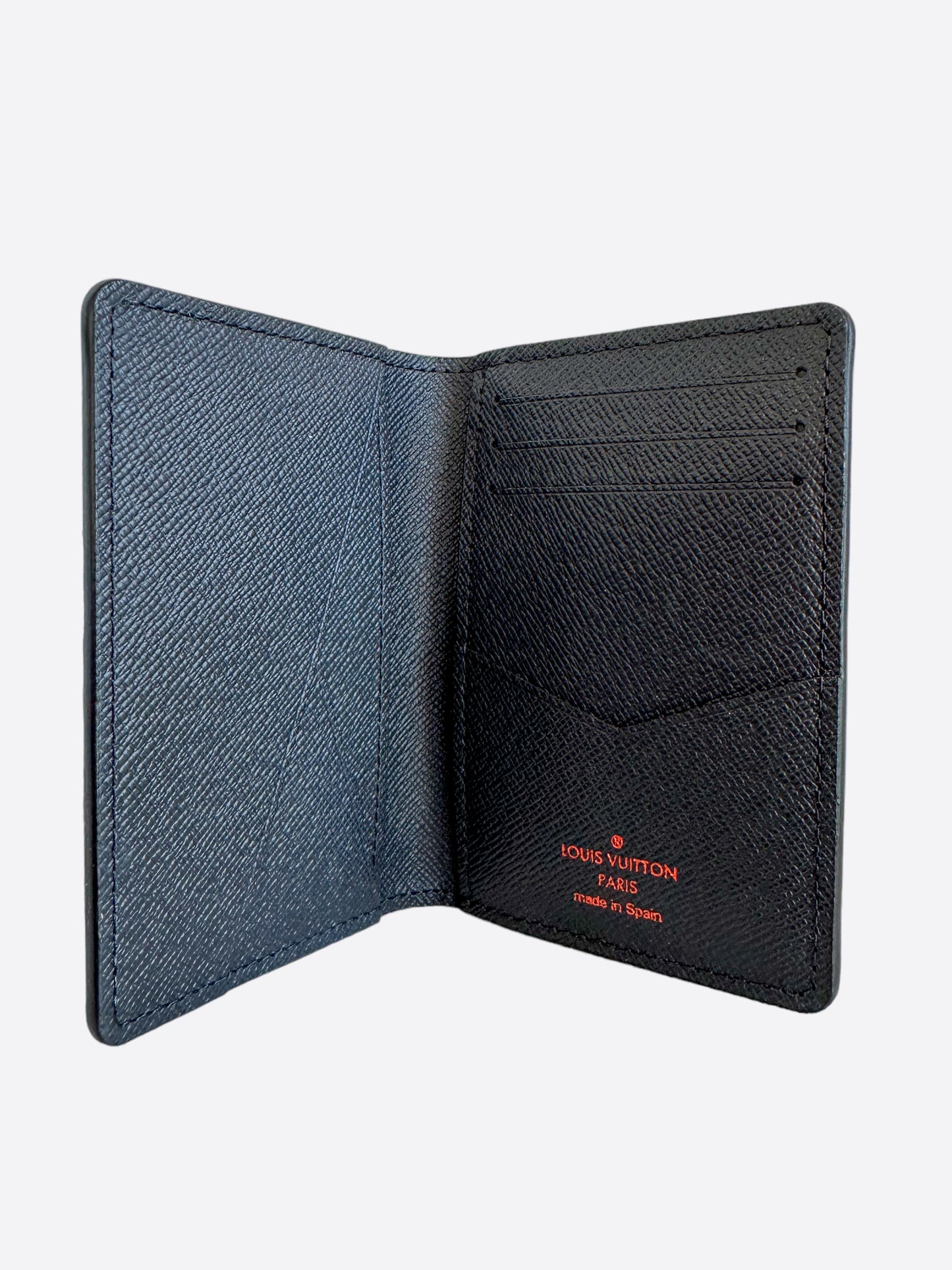 Louis Vuitton Navy Monogram Upside Down Logo Pocket Organizer
