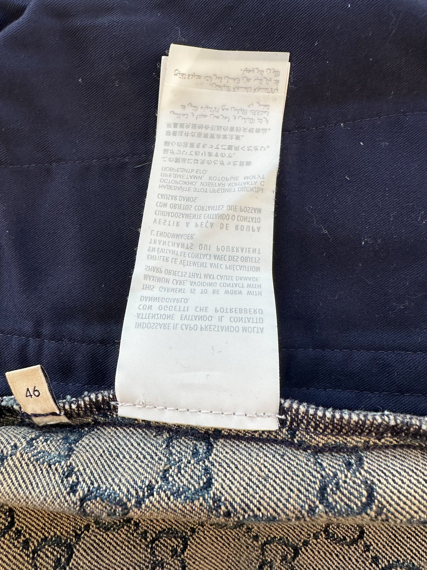 Gucci Blue & White GG Monogram Denim Shorts