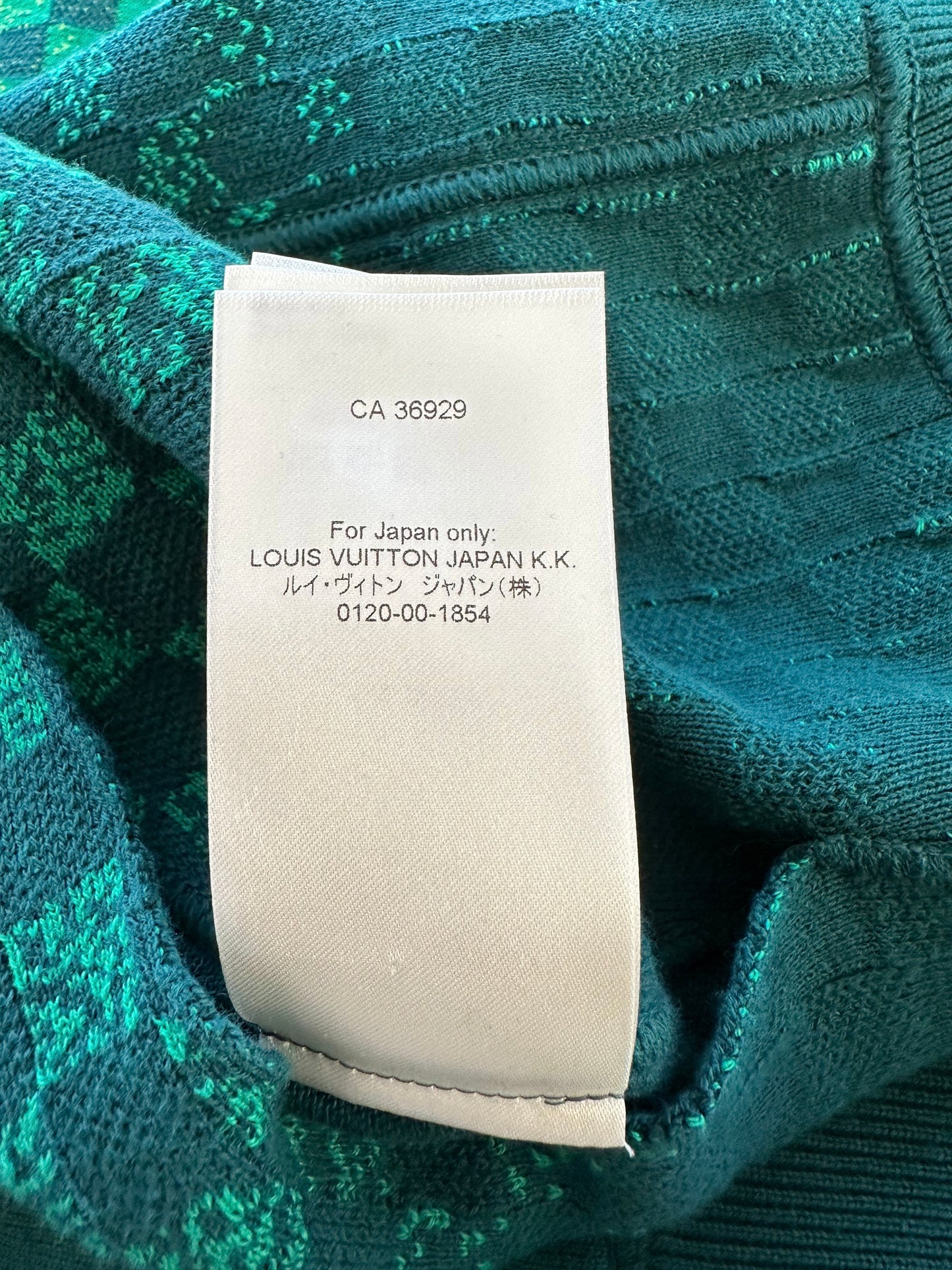 Louis Vuitton Turquoise Damier Gradient Reversible Bomber Jacket