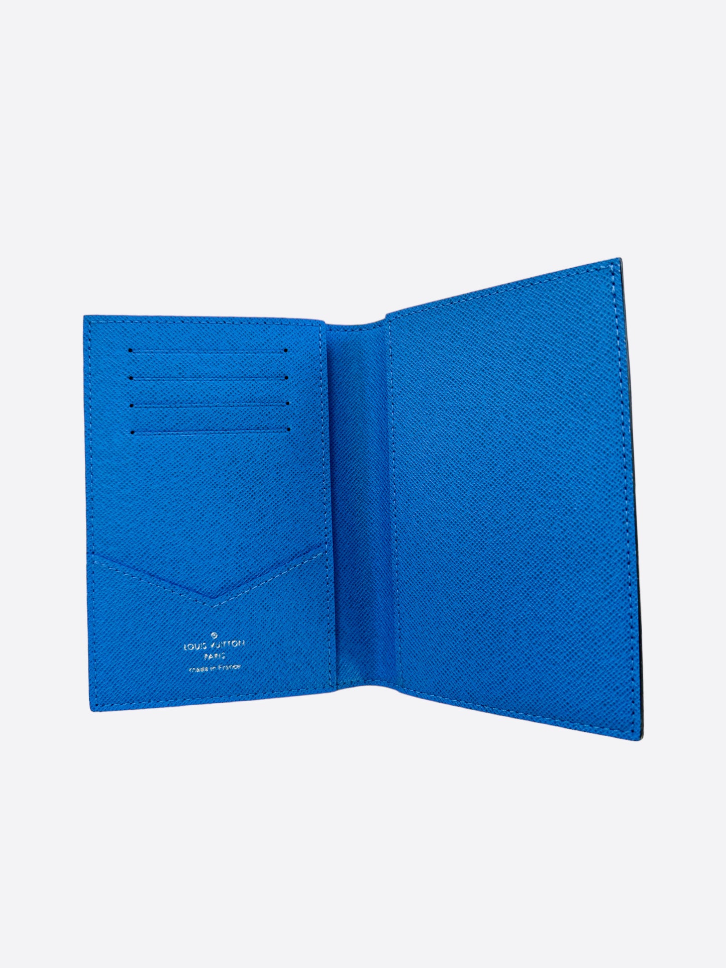 Louis Vuitton Blue Giant Damier Graphite Passport Cover