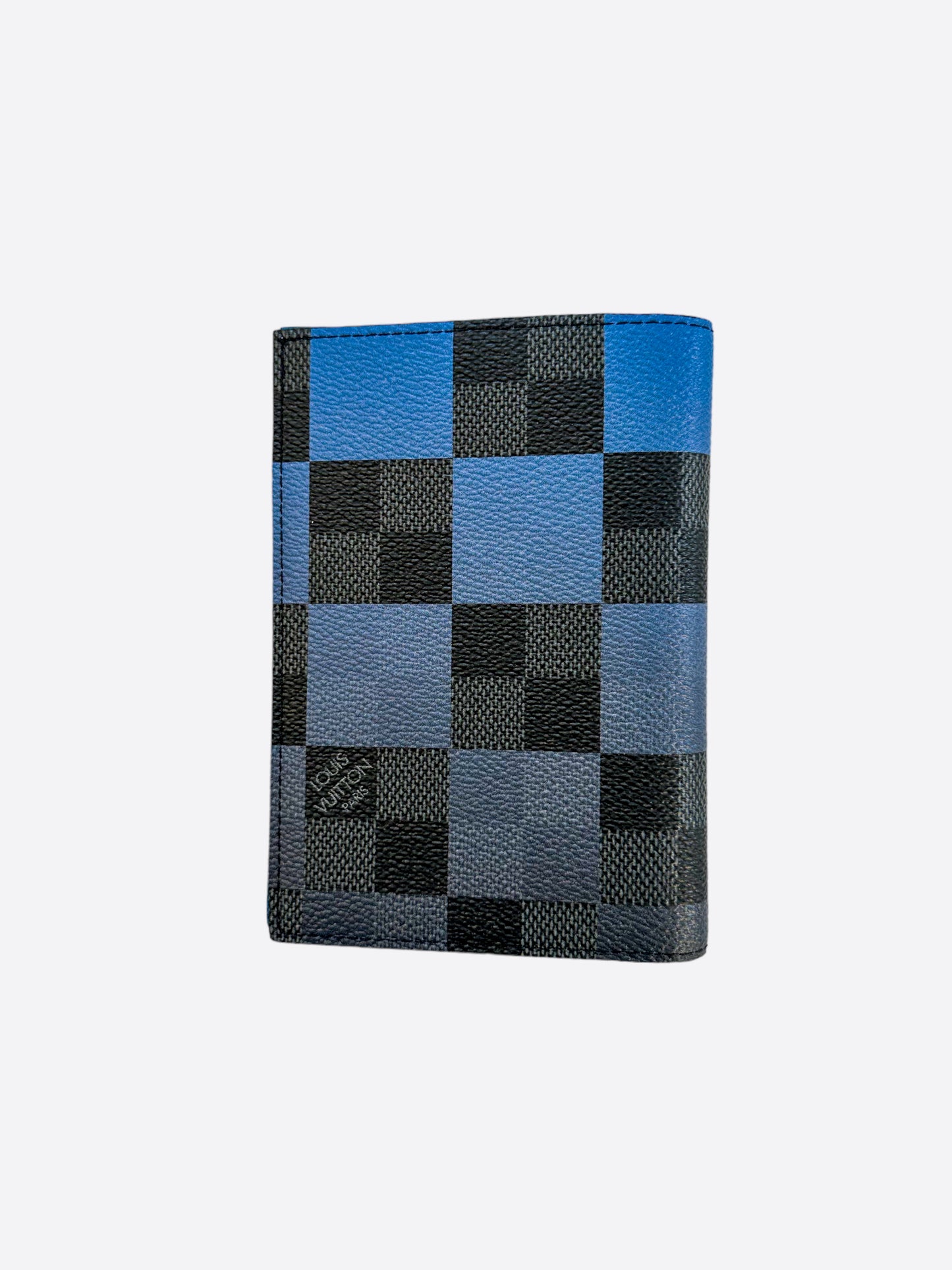 Louis Vuitton Blue Giant Damier Graphite Passport Cover