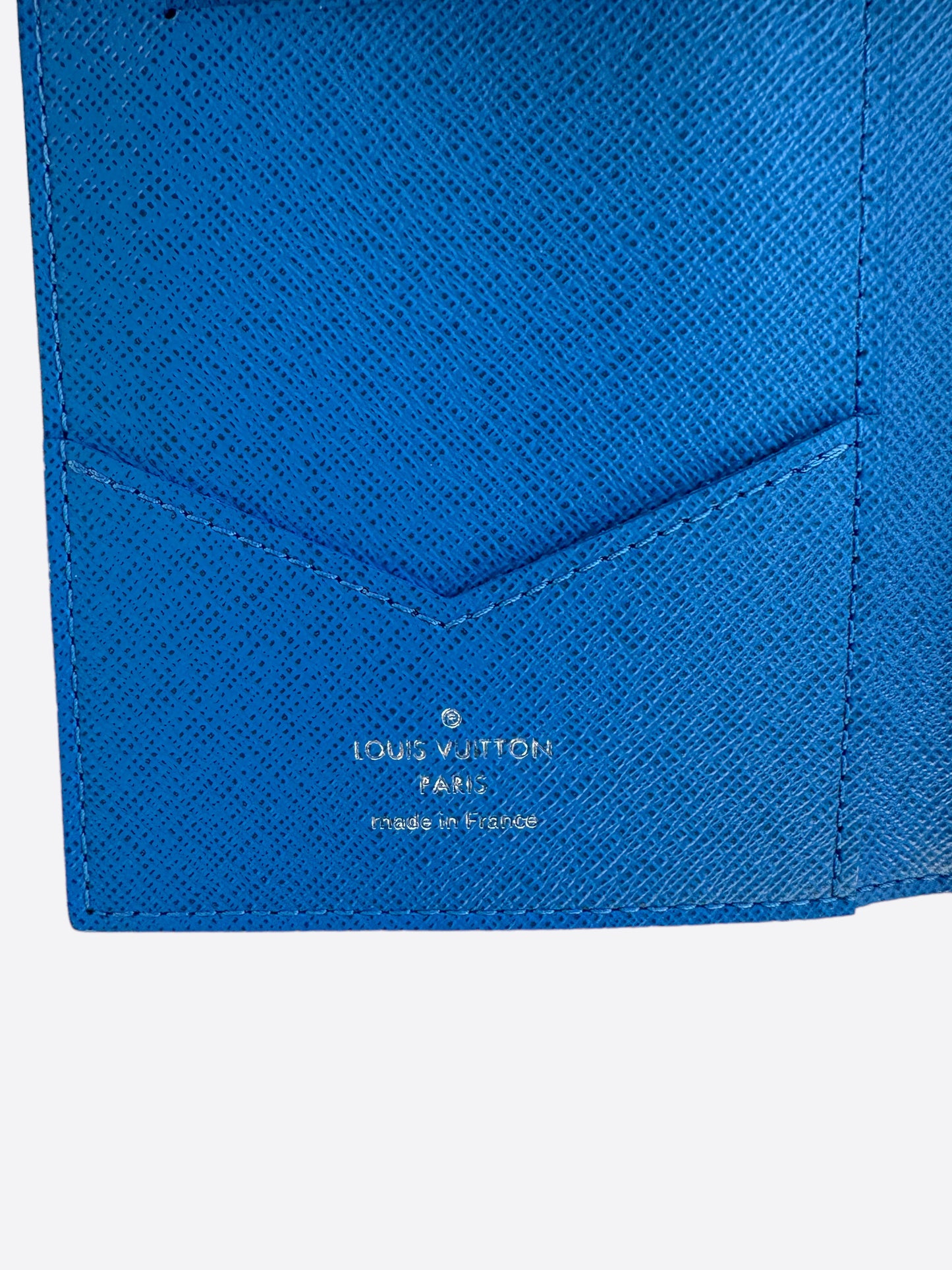 Louis Vuitton Blue Giant Damier Graphite Passport Cover