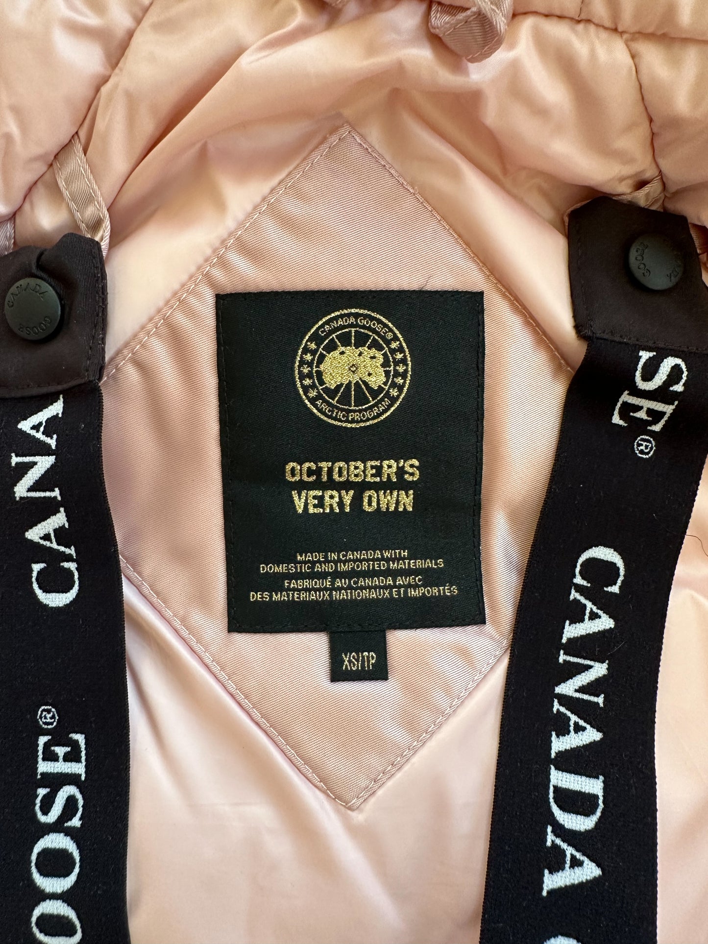 Canada Goose OVO Satin Pink Embroidered Chilliwack Women's Jacket