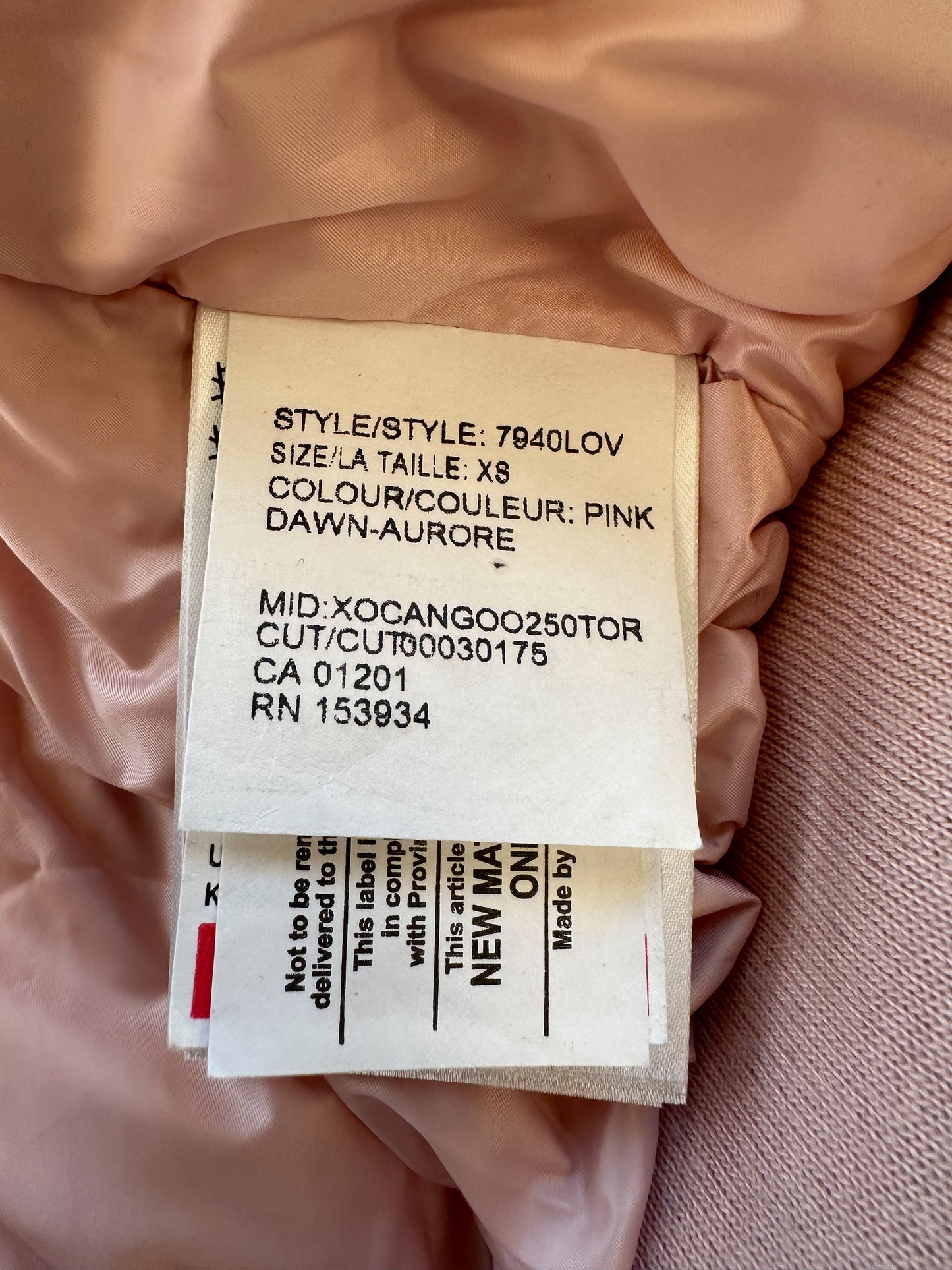 Canada Goose OVO Satin Pink Embroidered Chilliwack Women's Jacket