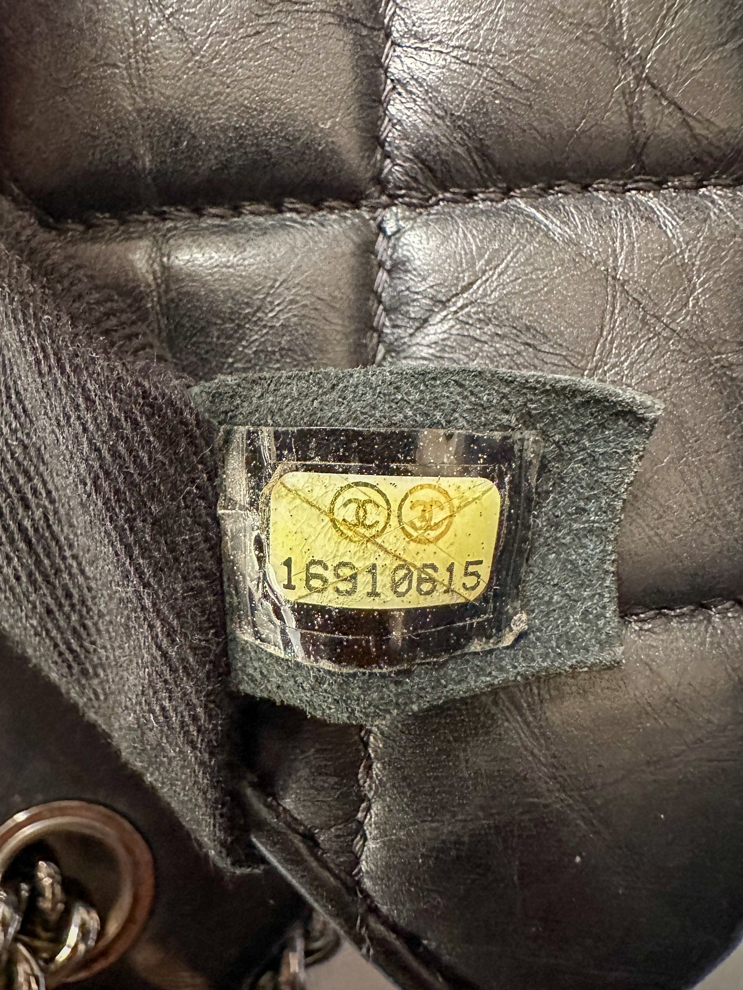 Chanel Black Quilted Lambskin Compartment Flap Bag