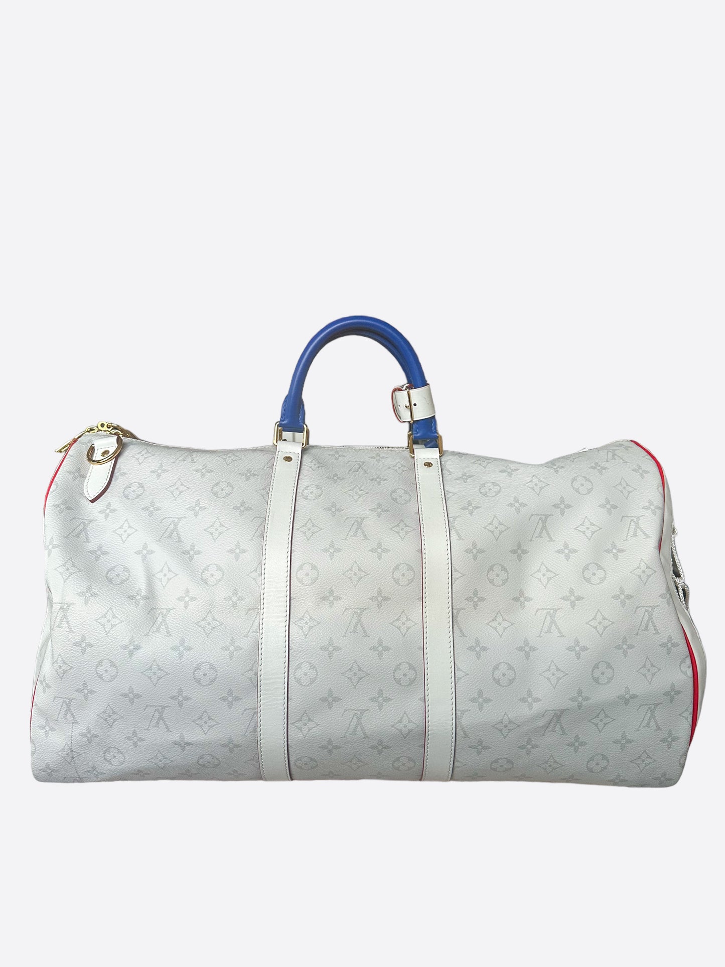 Louis Vuitton NBA White Monogram Keepall 50