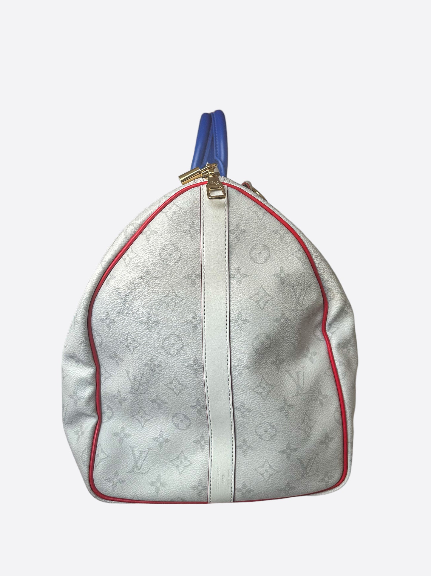 Louis Vuitton NBA White Monogram Keepall 50
