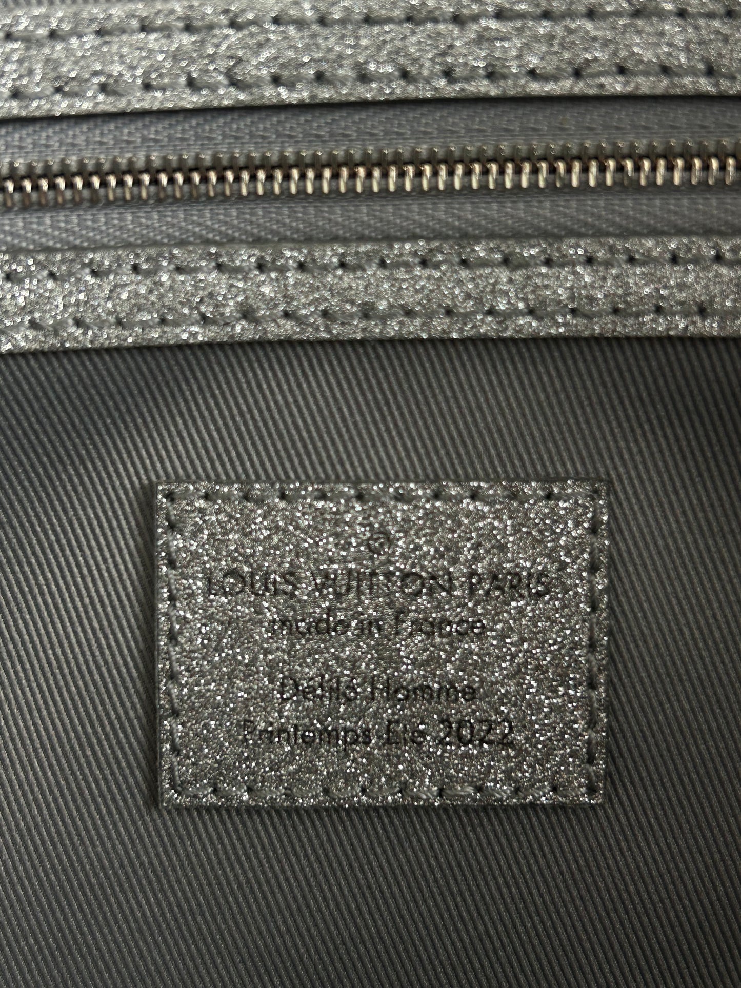 Louis Vuitton Silver Damier Glitter Keepall 50