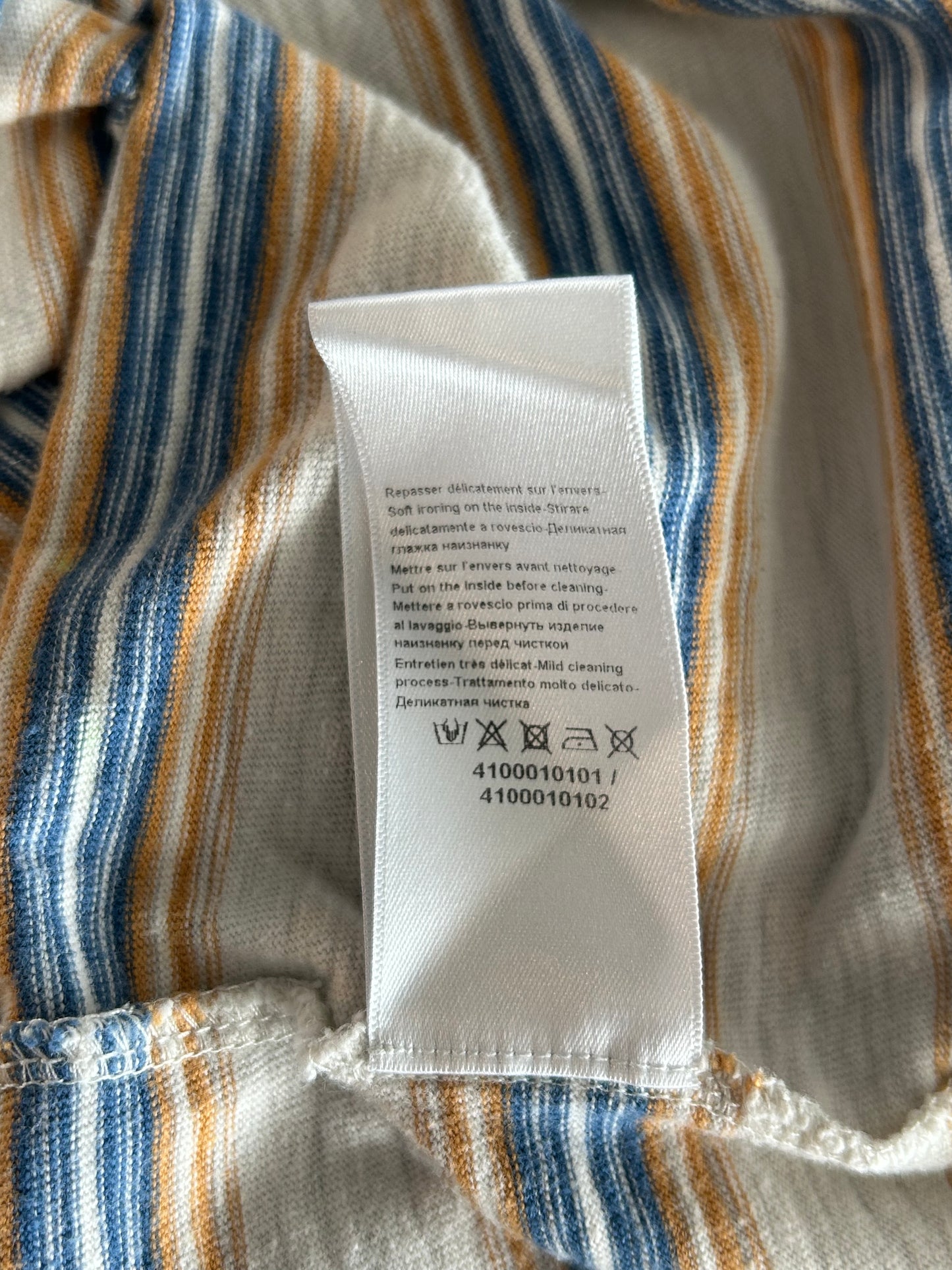 Gallery Dept Lanvin Striped Paint Splatter Logo T-Shirt