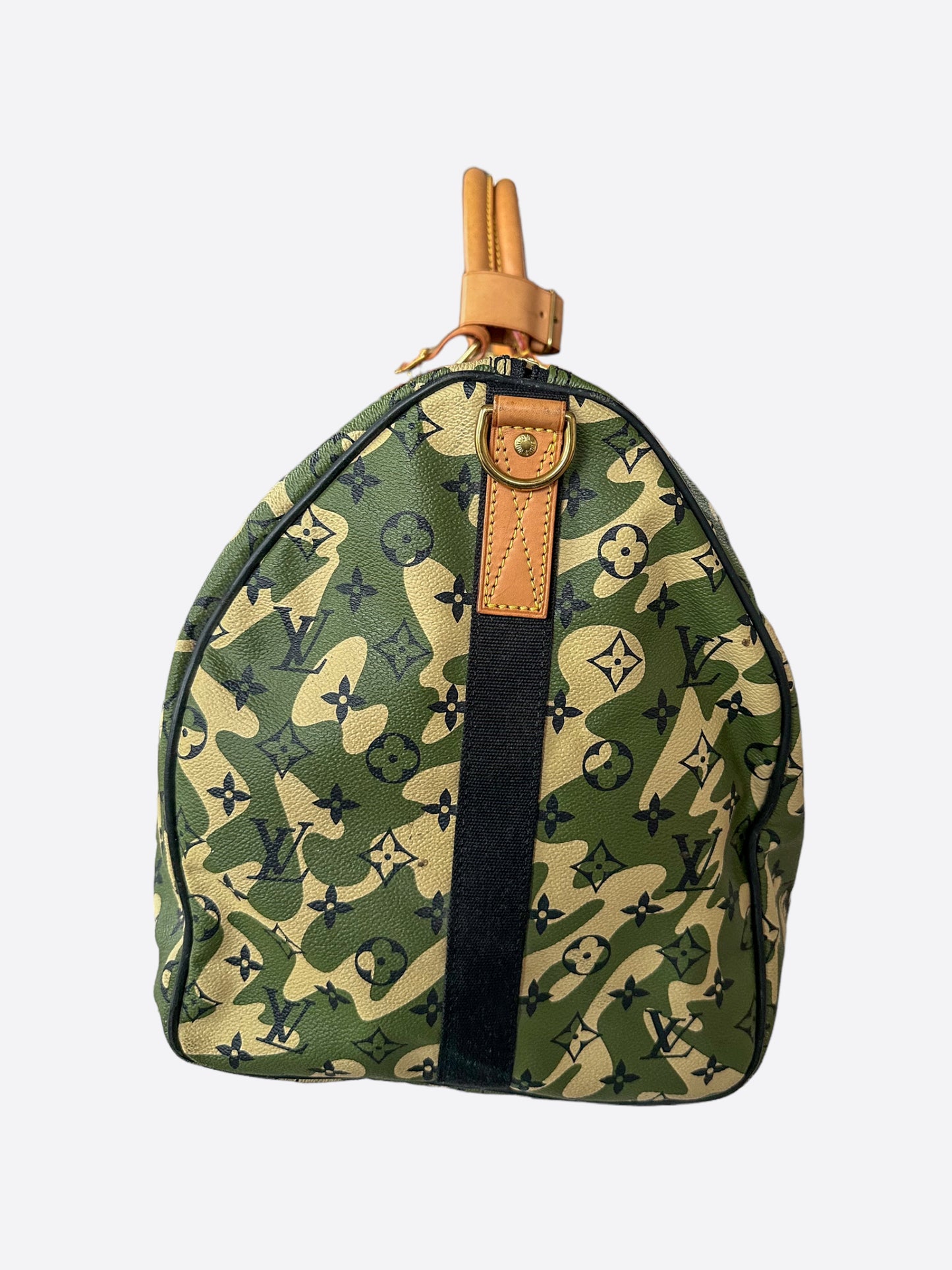 Louis Vuitton Takashi Murakami Camo Monogram Keepall 55