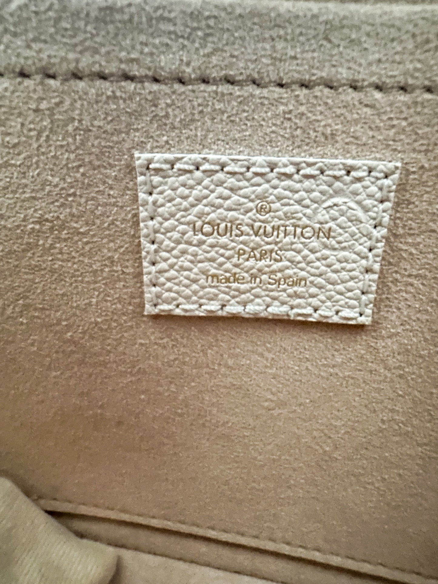 Louis Vuitton Green & Beige Empreinte Monogram Speedy 20