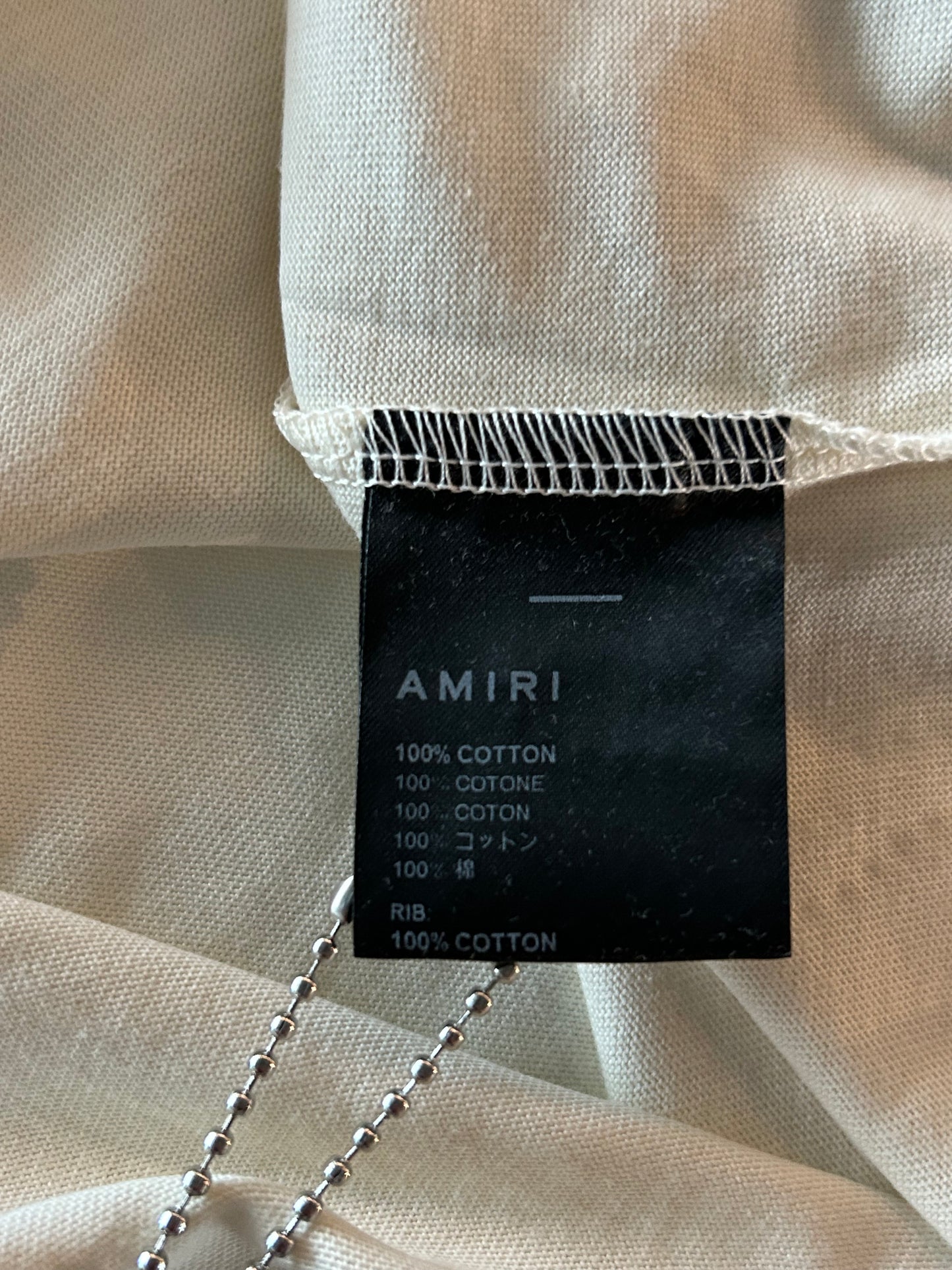 Amiri White & Navy Arts District T-Shirt