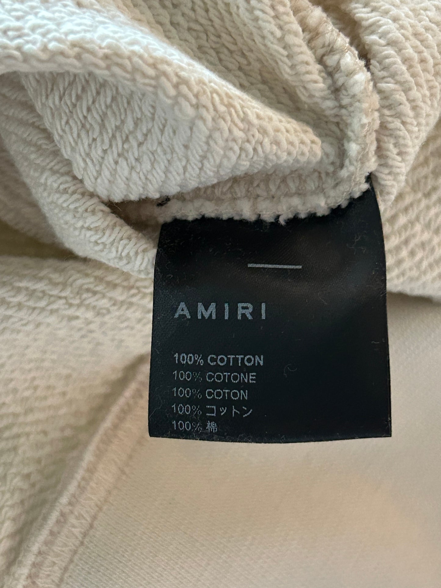 Amiri Beige MA Core Logo Sweater