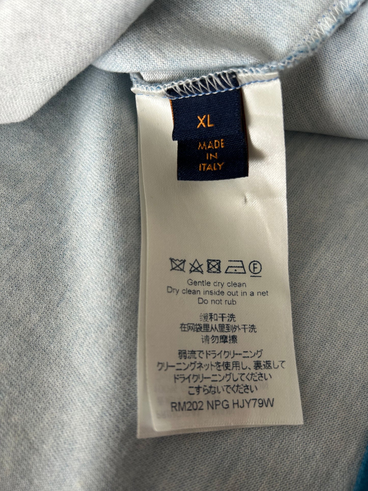 Louis Vuitton Blue & White Cloud Logo T-Shirt