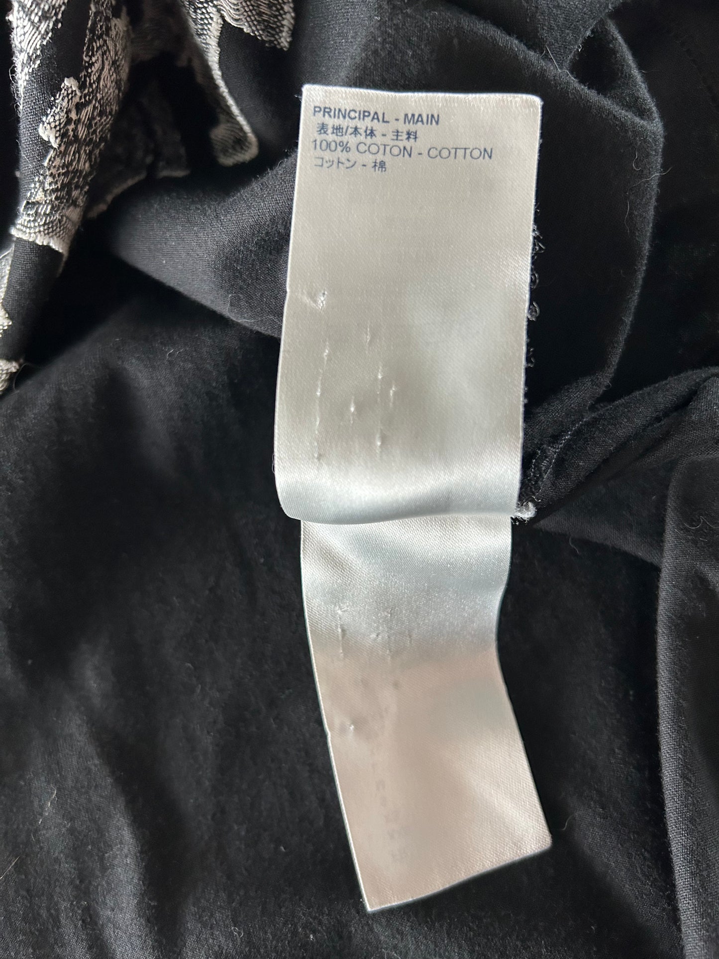 Louis Vuitton Black & White Cartoon Monogram T-Shirt