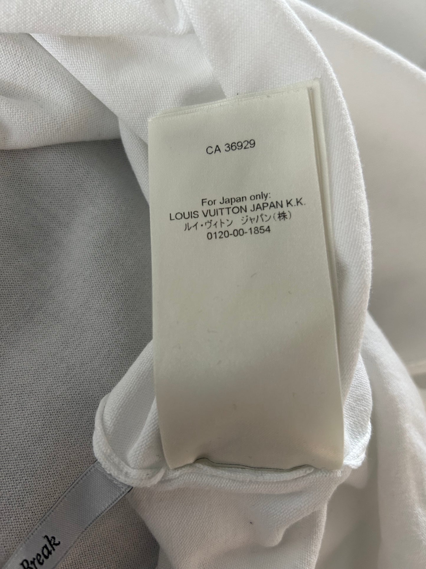 Louis Vuitton White & Green Vuitton Intarsia T-Shirt