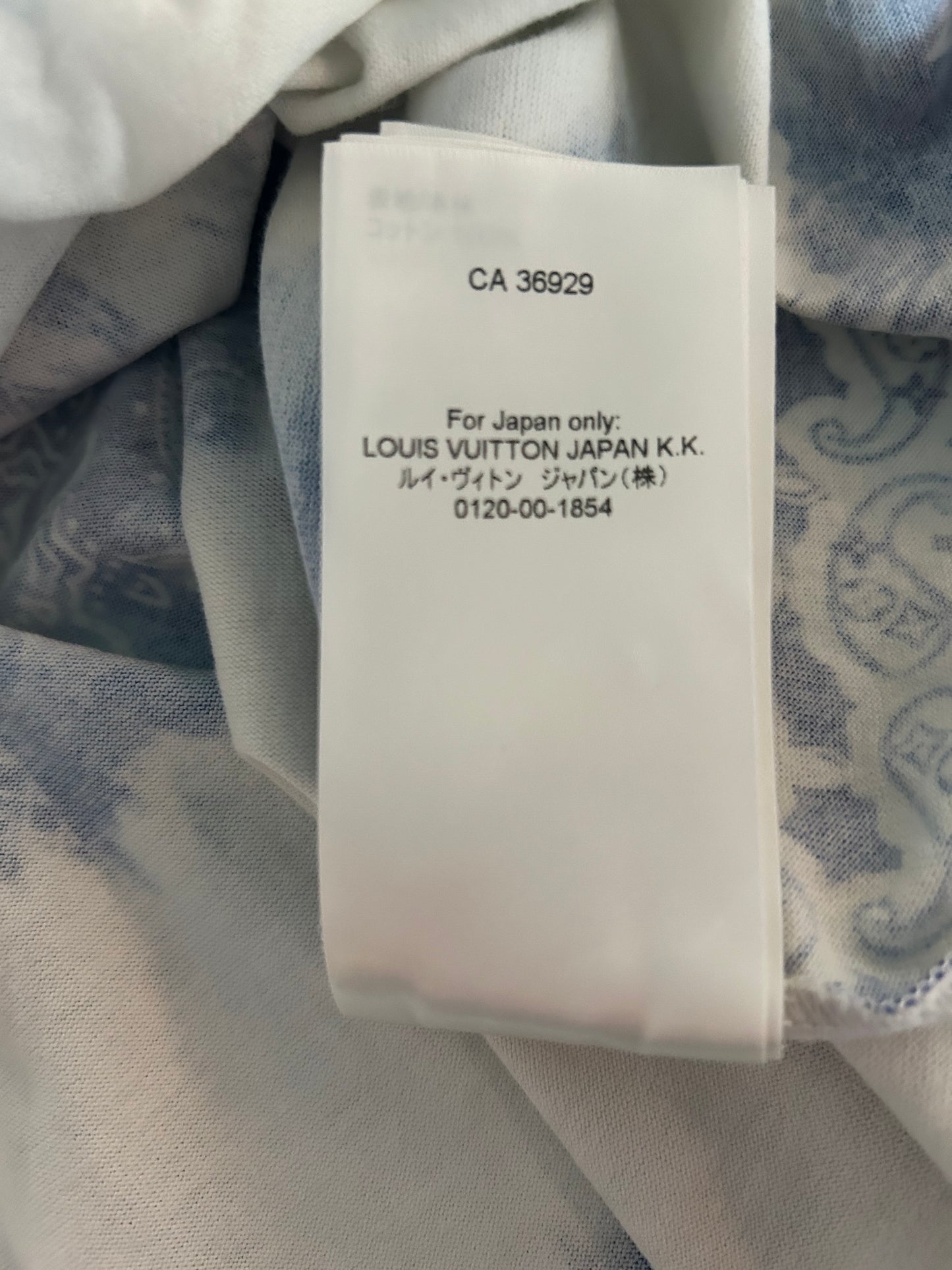 Louis Vuitton Blue Monogram Bandana T-Shirt