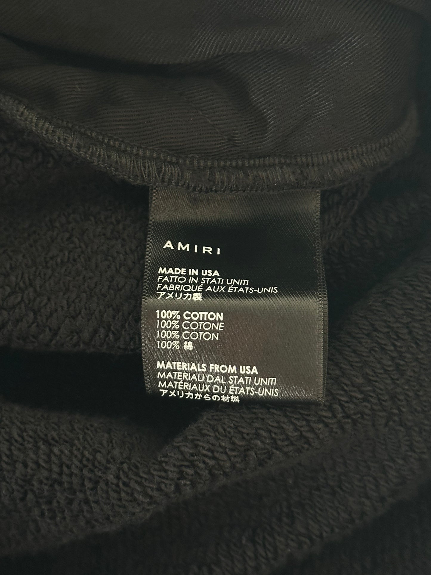 Amiri Black & White Cherub Logo Sweatpants