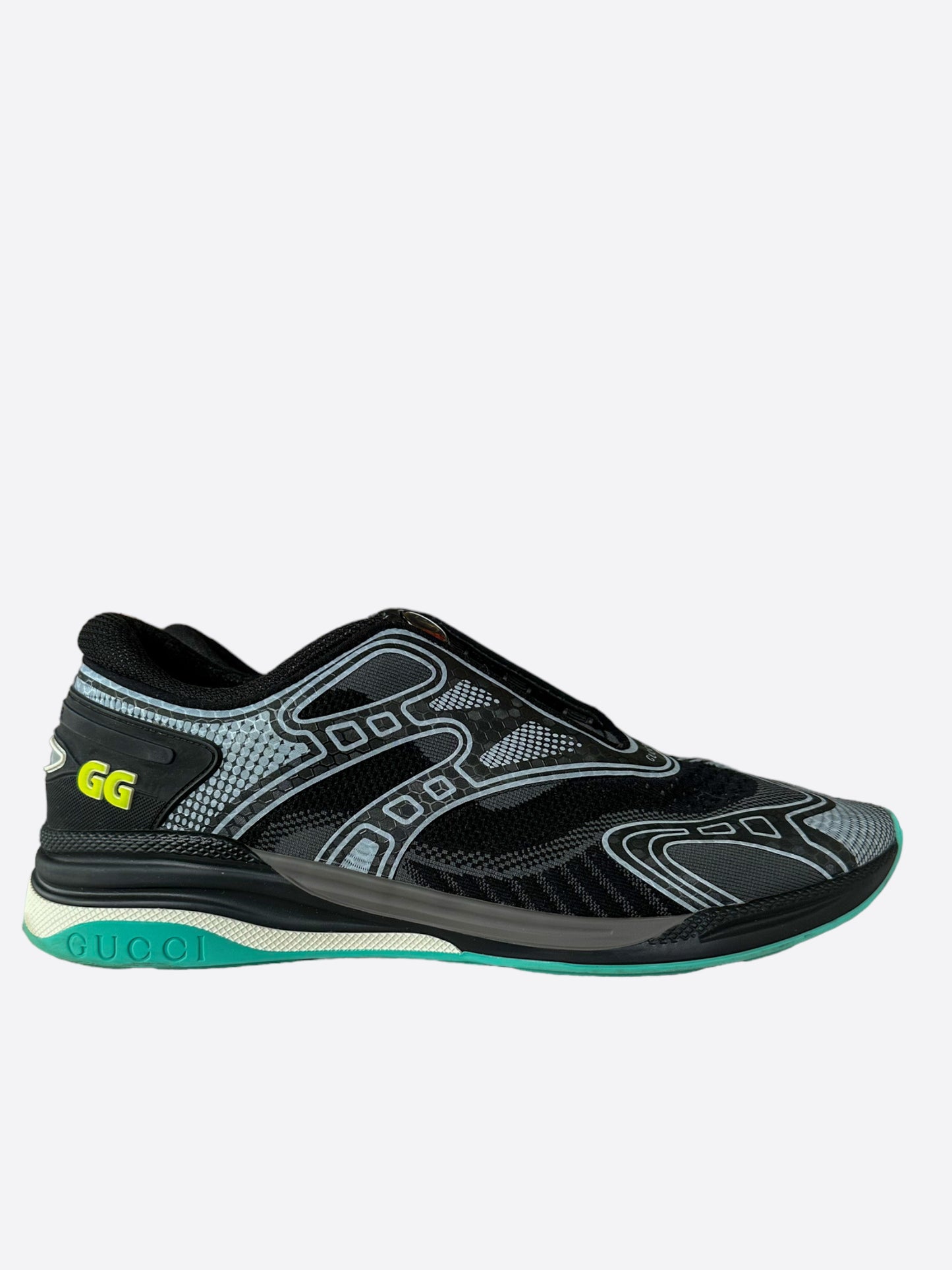 Gucci Black & Blue Ultrapace R Sneakers