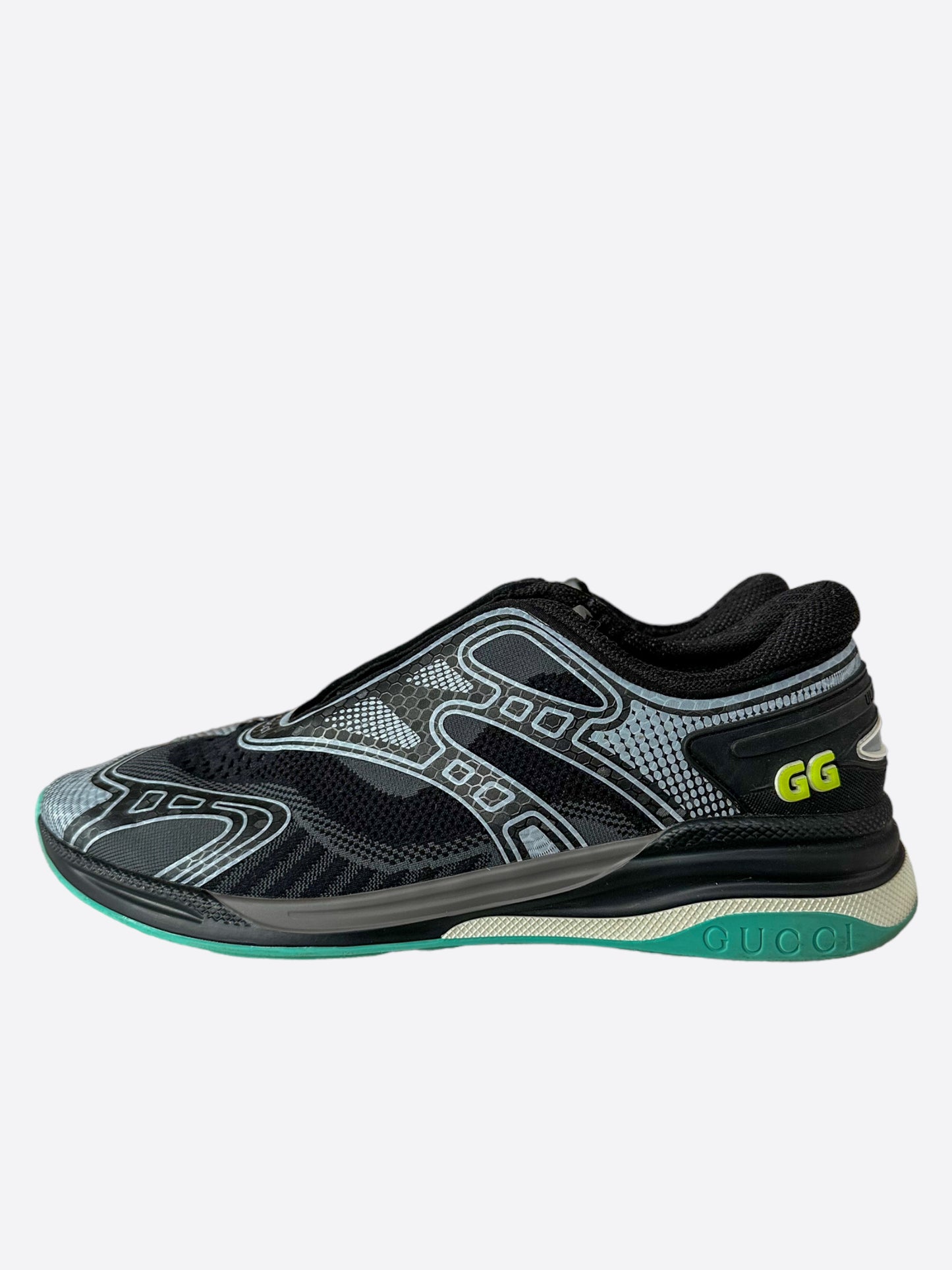 Gucci Black & Blue Ultrapace R Sneakers