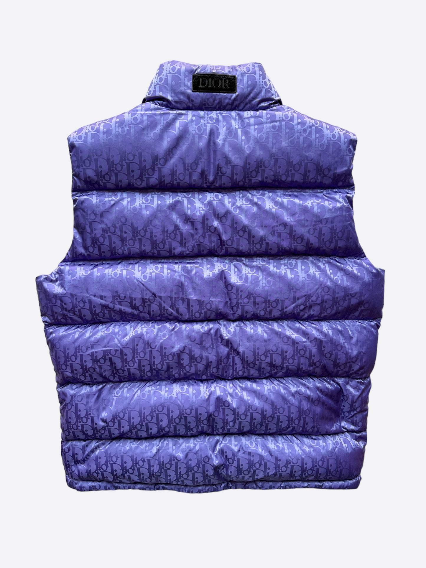 Dior Purple Oblique Puffer Vest