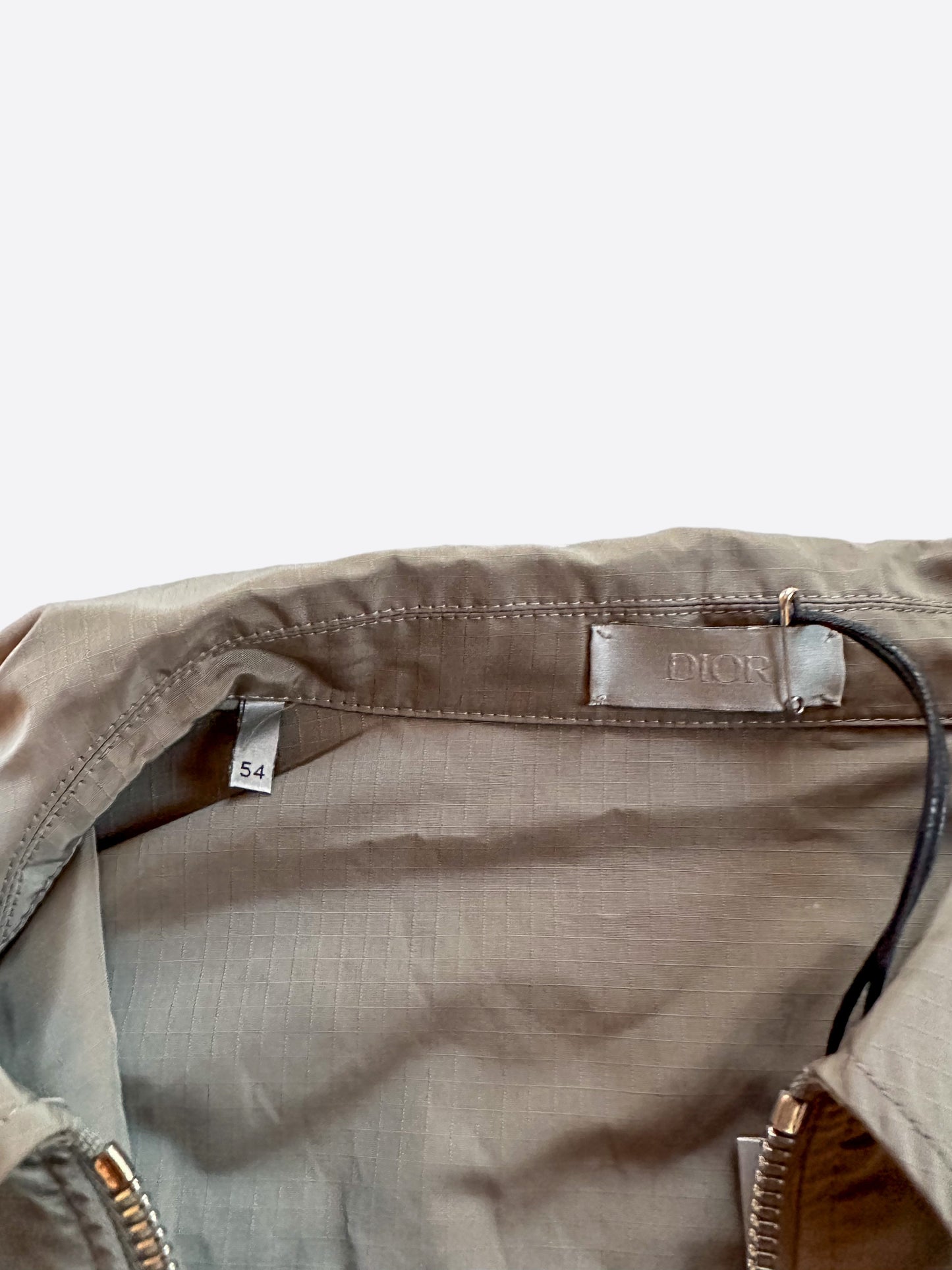 Dior Tan Zip Up Windbreaker